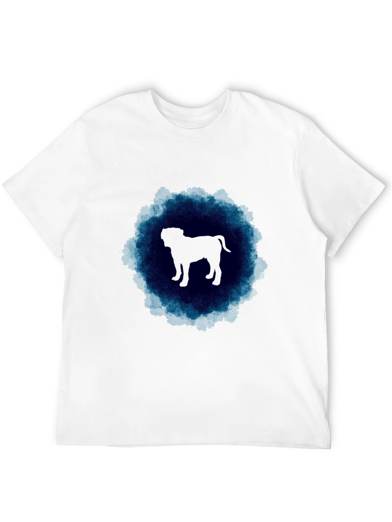 Dog Silhouette Graphic Tee - Mens Black T-Shirt