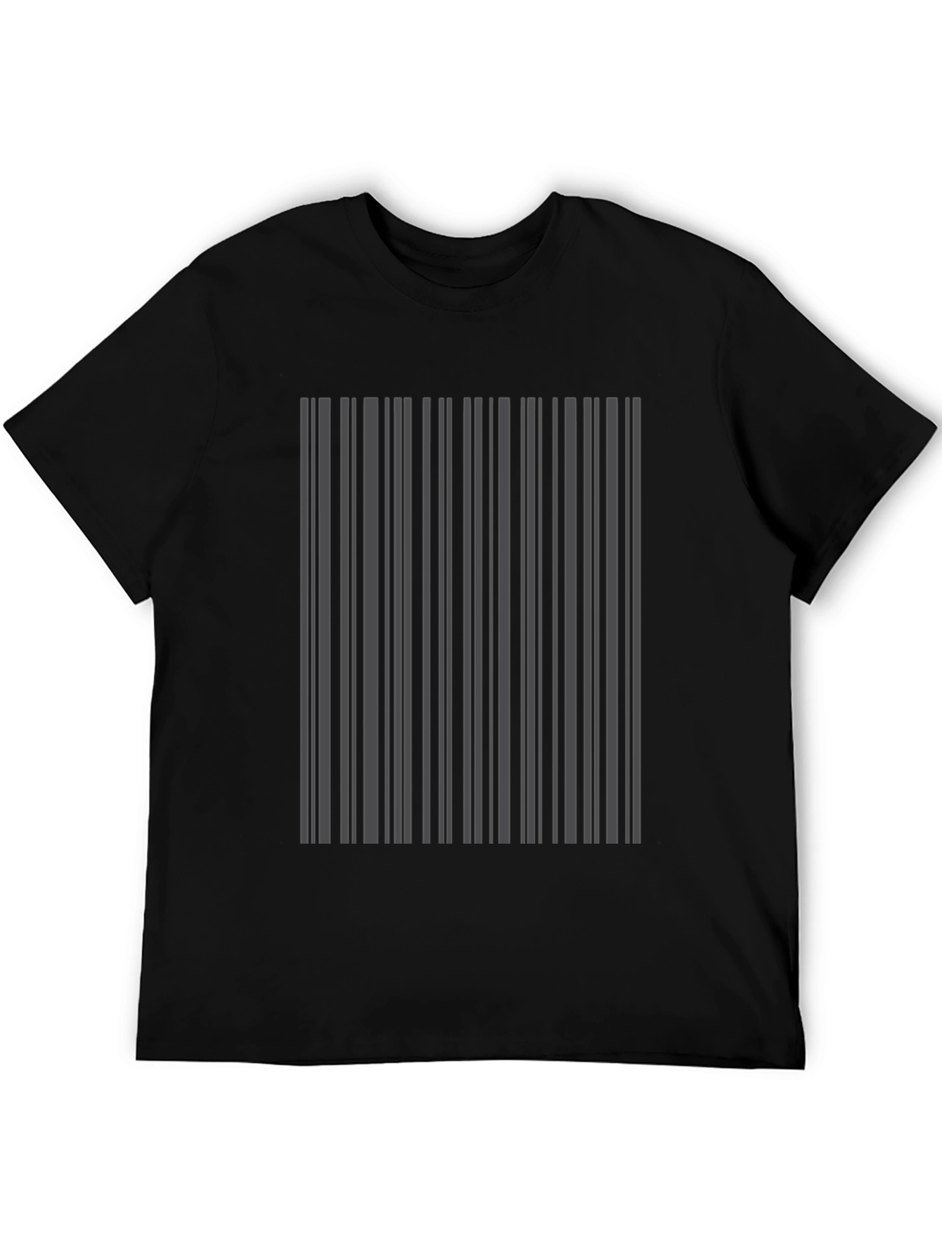 Modern Barcode Design T-Shirt - Sleek Stylish & Unique