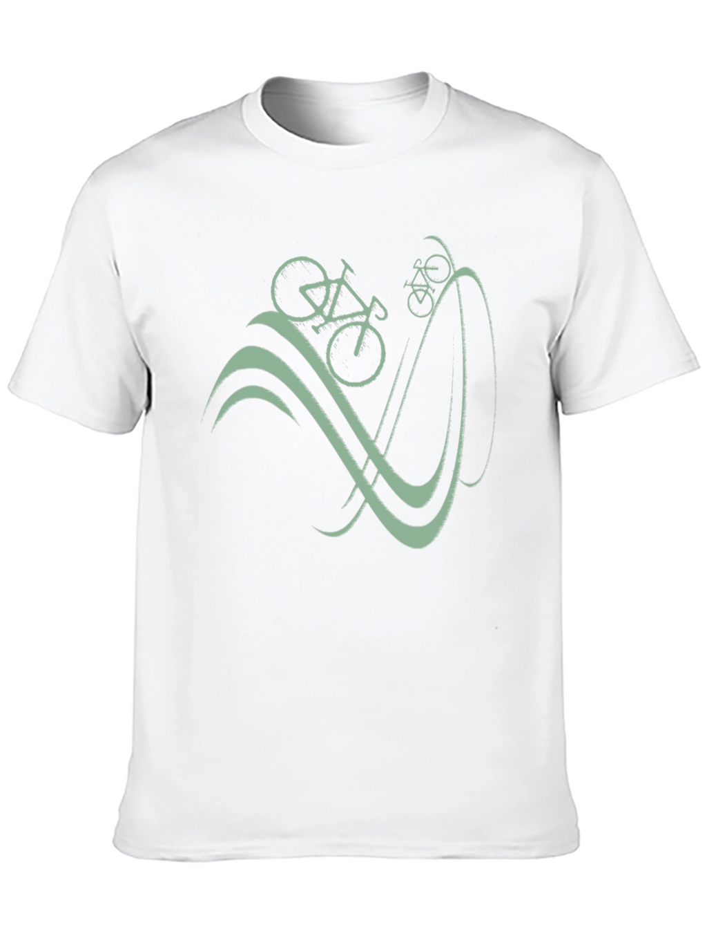 Bicycle Graphic T-Shirt - Casual Cotton Tee