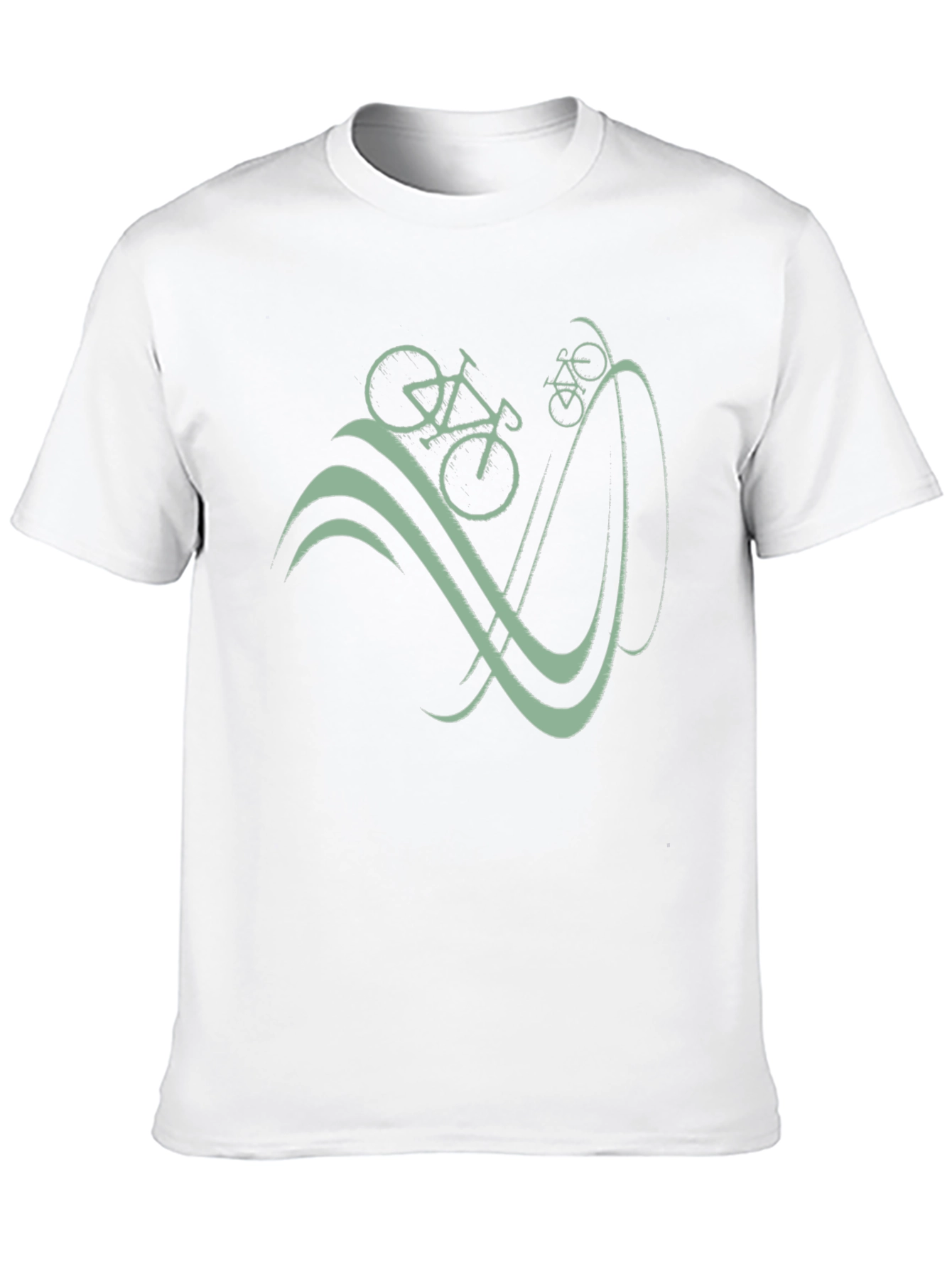Bicycle Graphic T-Shirt - Casual Cotton Tee