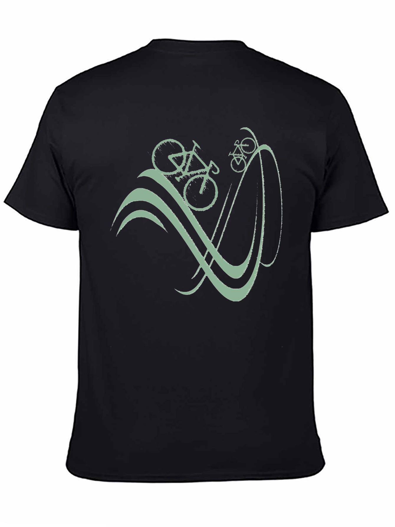 Bicycle Graphic T-Shirt - Casual Cotton Tee