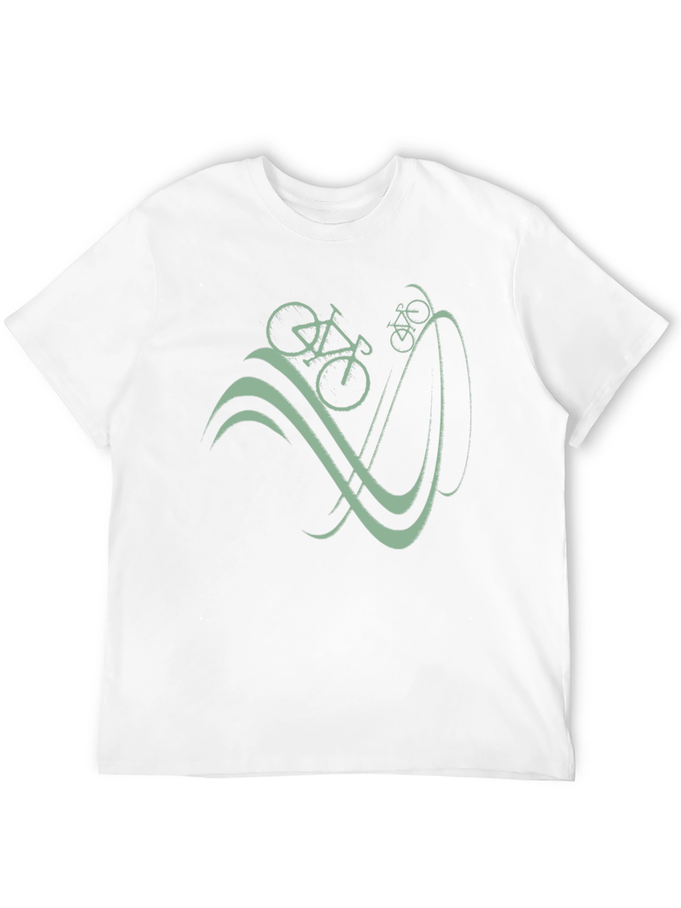Bicycle Graphic T-Shirt - Casual Cotton Tee