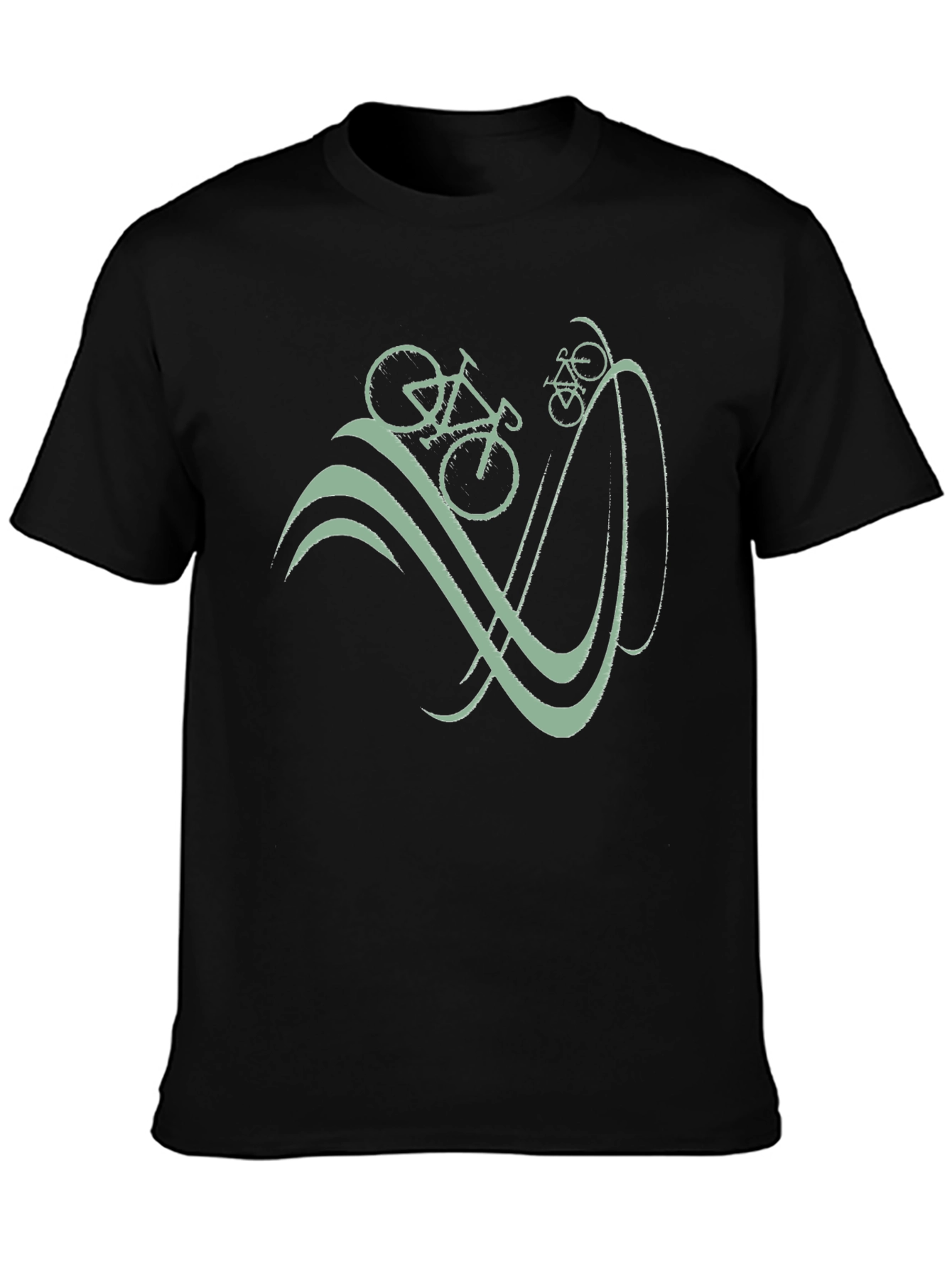 Bicycle Graphic T-Shirt - Casual Cotton Tee