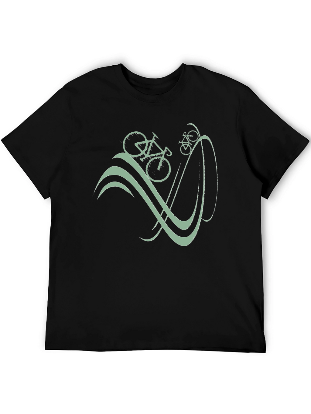 Bicycle Graphic T-Shirt - Casual Cotton Tee