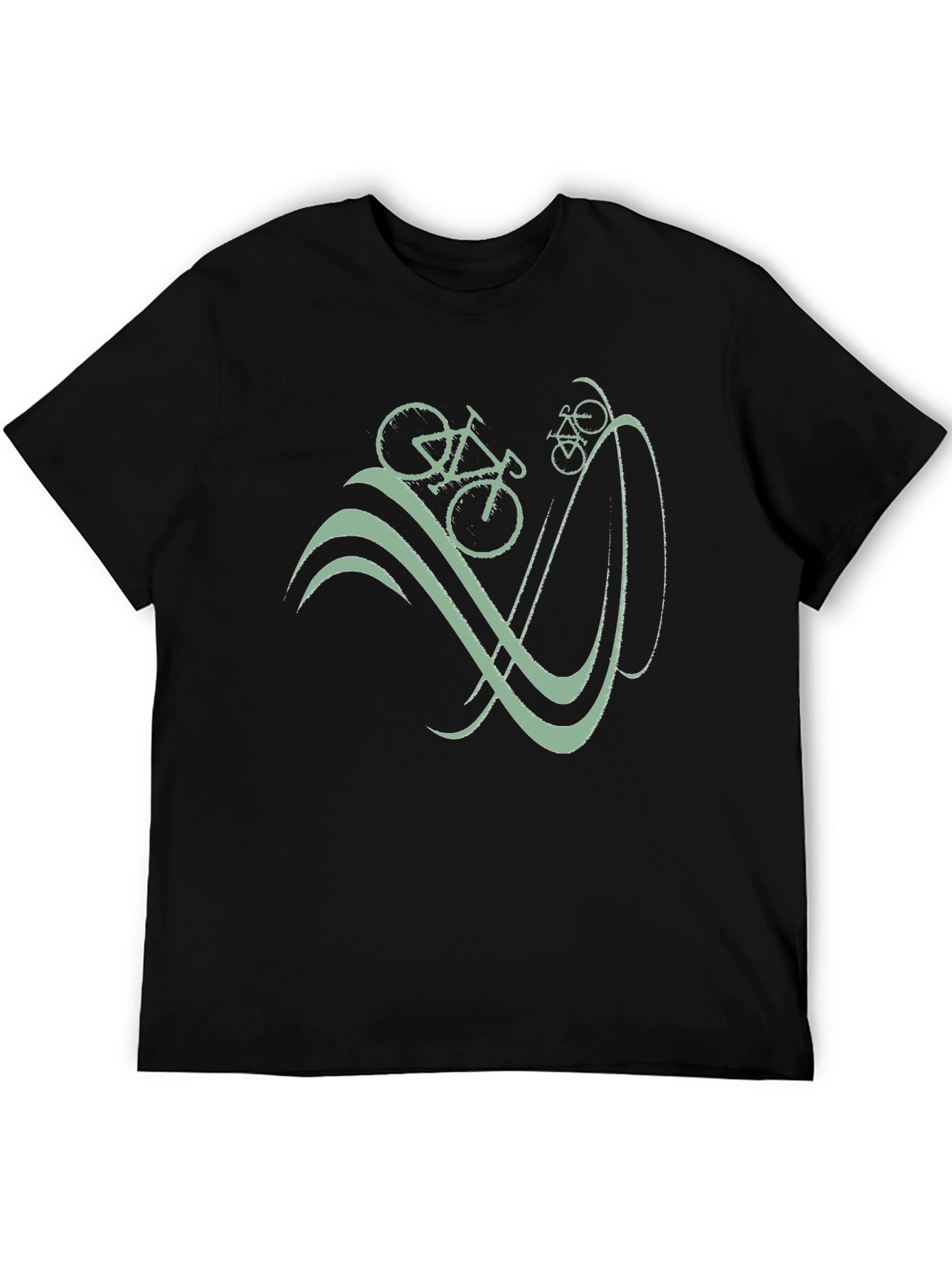 Bicycle Graphic T-Shirt - Casual Cotton Tee