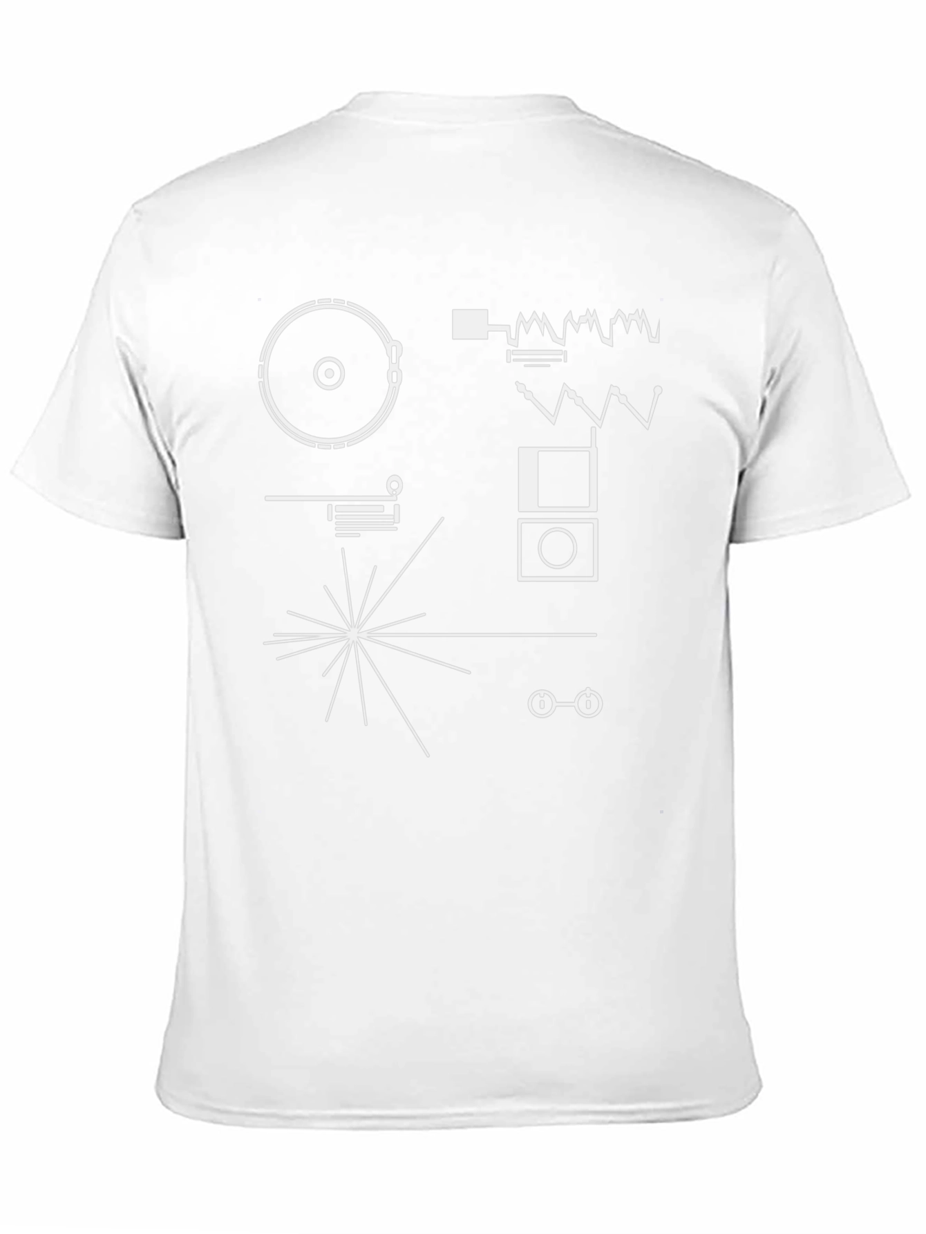 Voyager Plaque Graphic T-Shirt - Black
