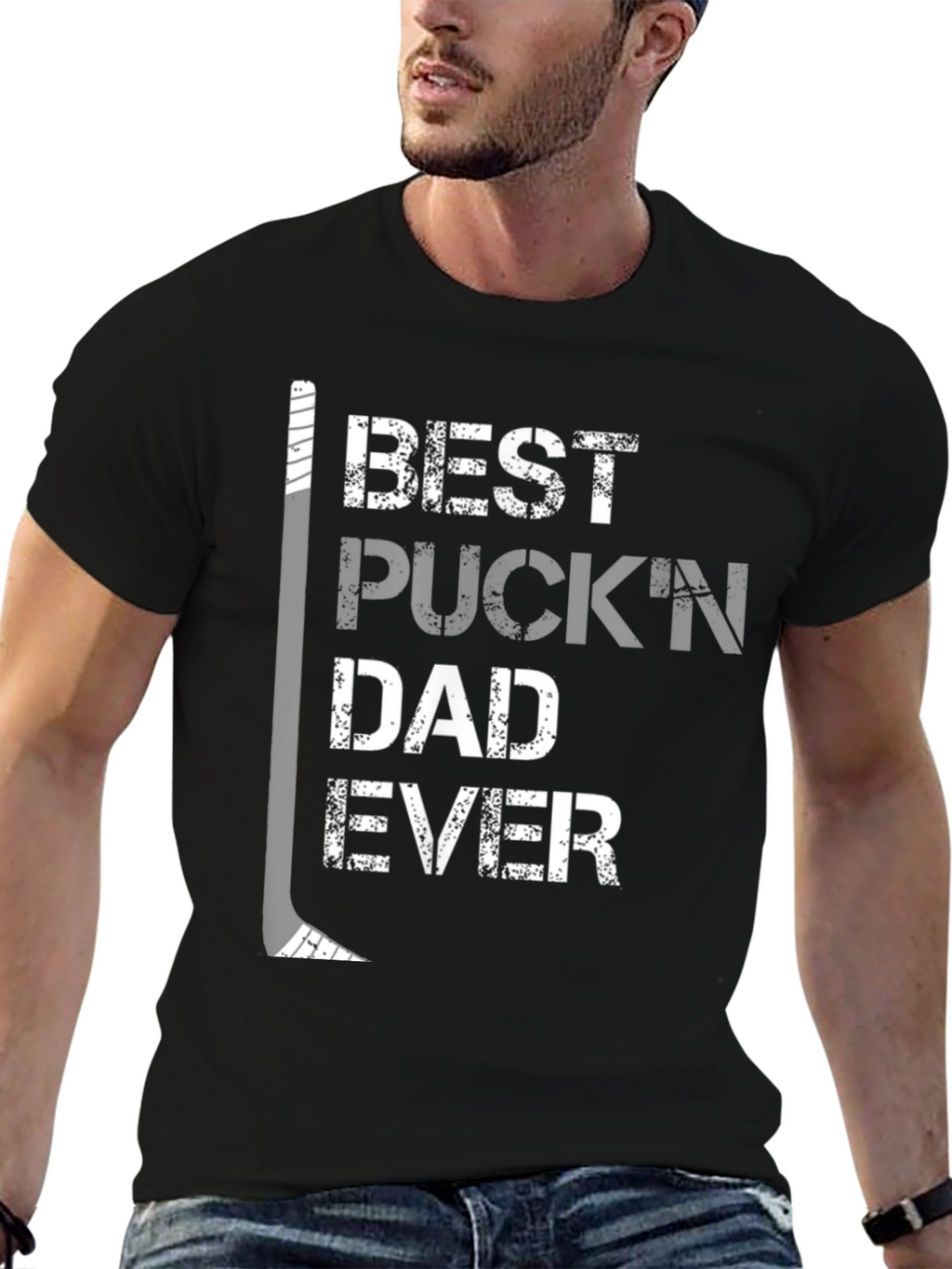 Best Puckn Dad Ever Hockey T-Shirt