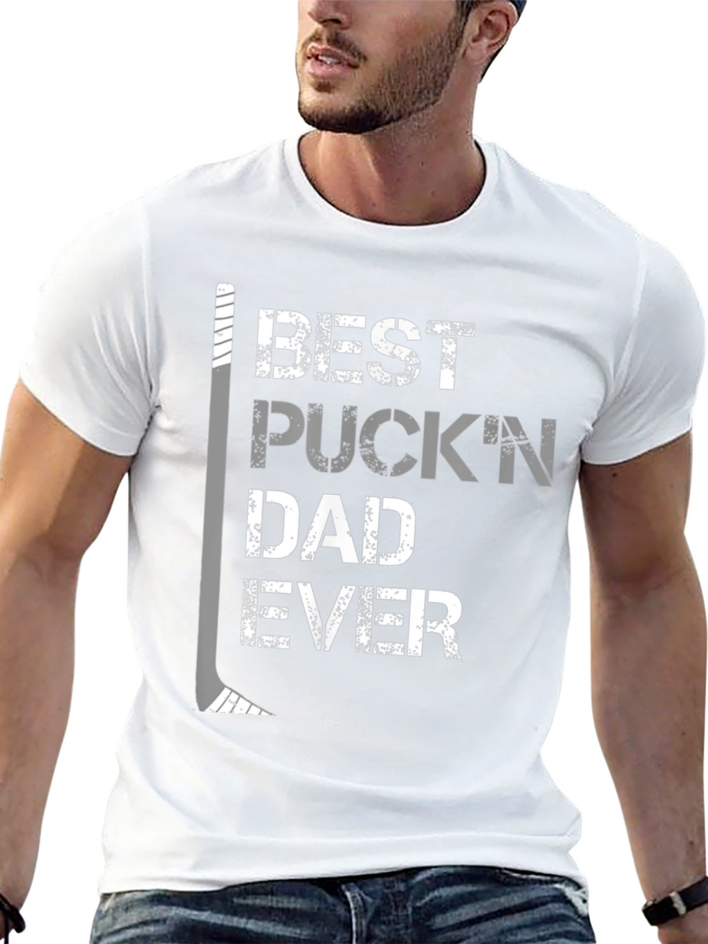Best Puckn Dad Ever Hockey T-Shirt
