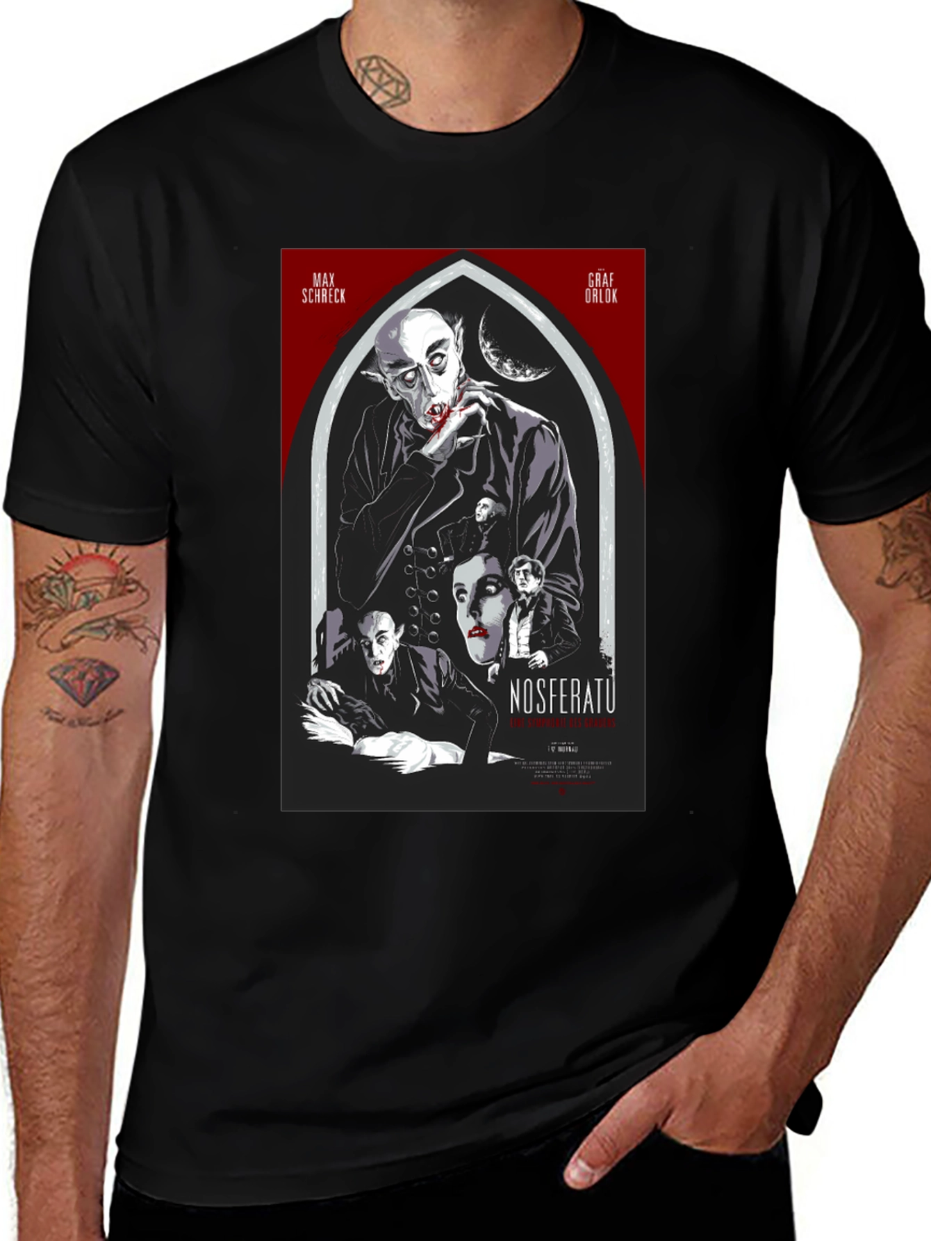 Nosferatu Vampire Movie Poster T-Shirt