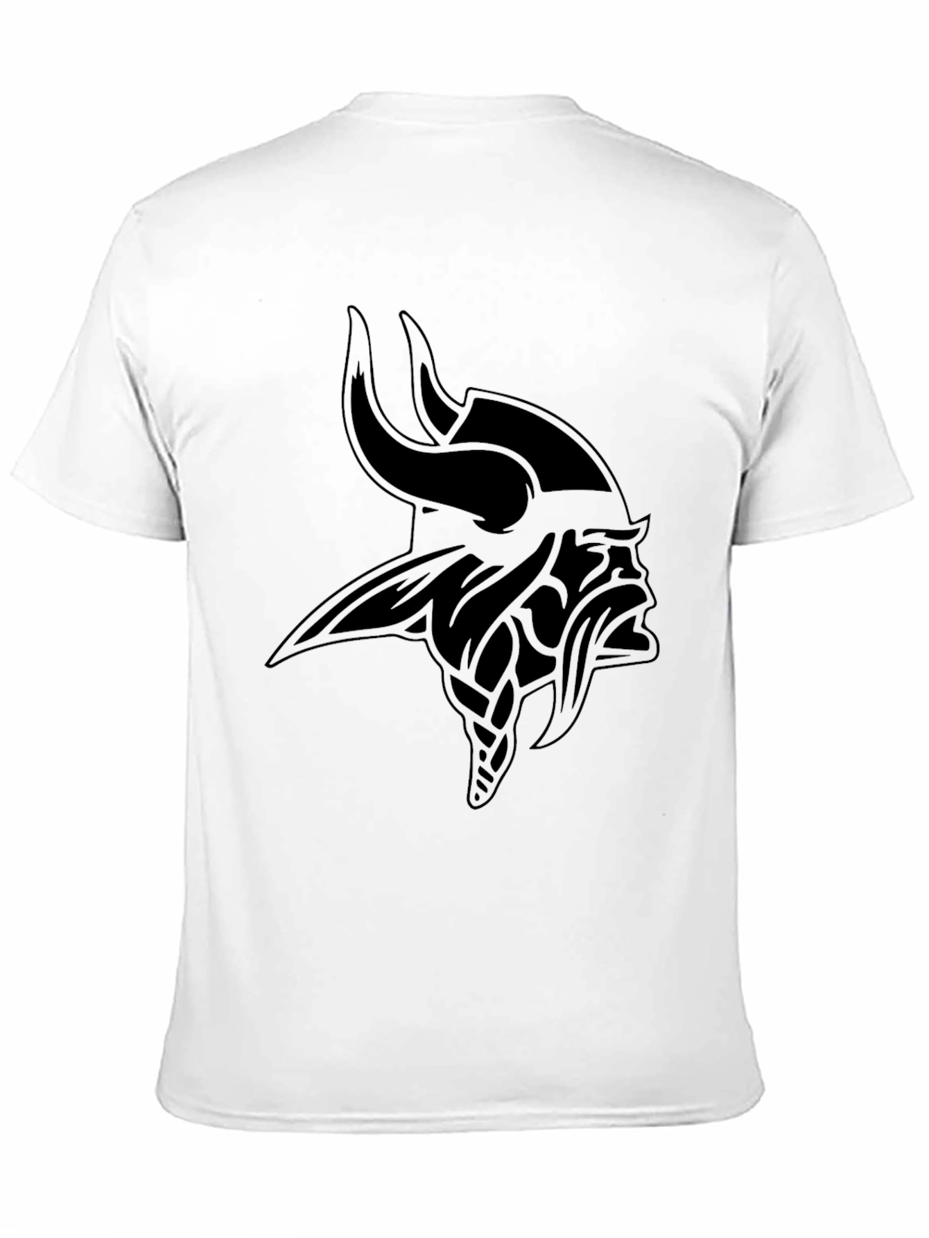 Vikings Graphic T-Shirt - Black Crew Neck
