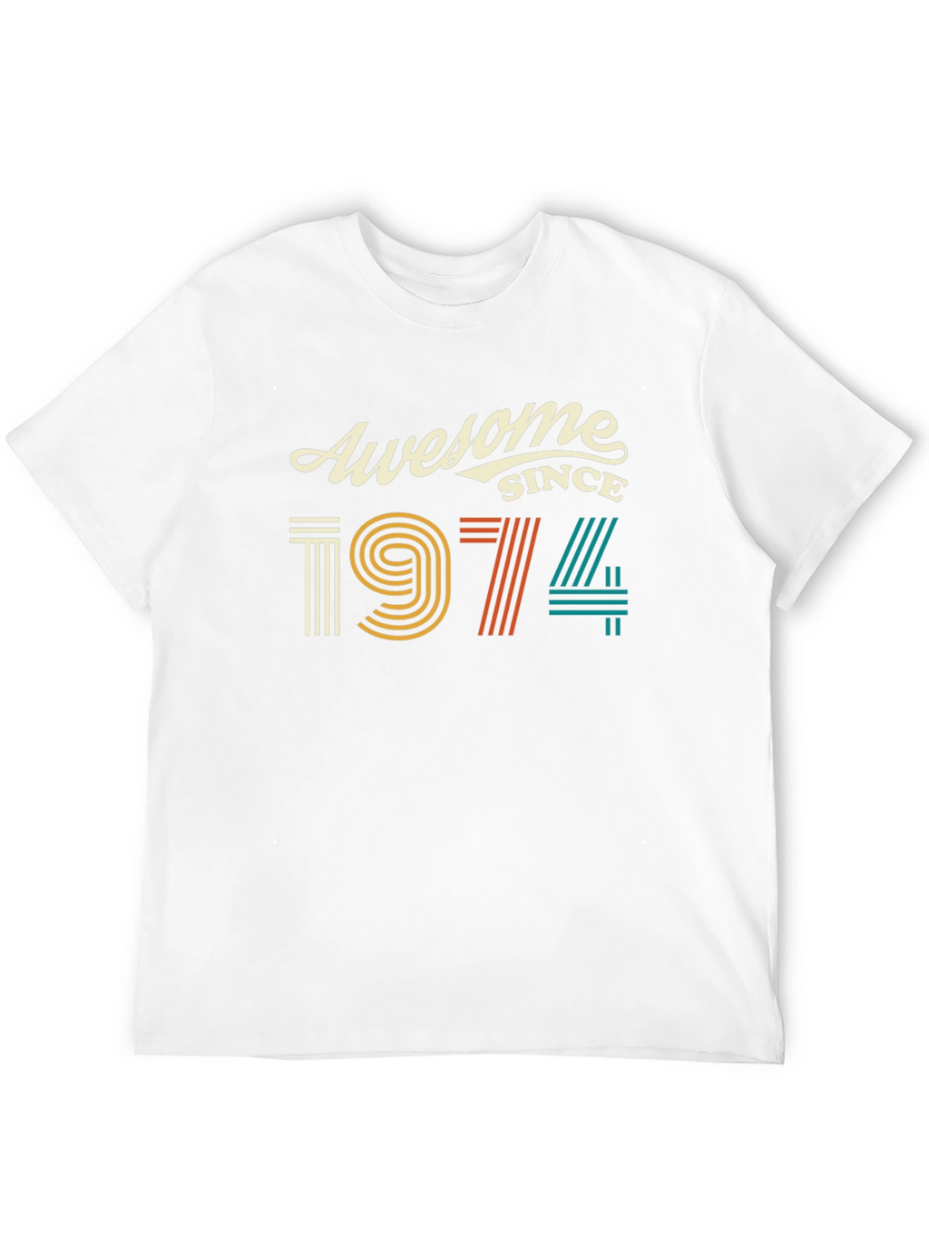 Awesome Since 1974 Black Graphic Tee