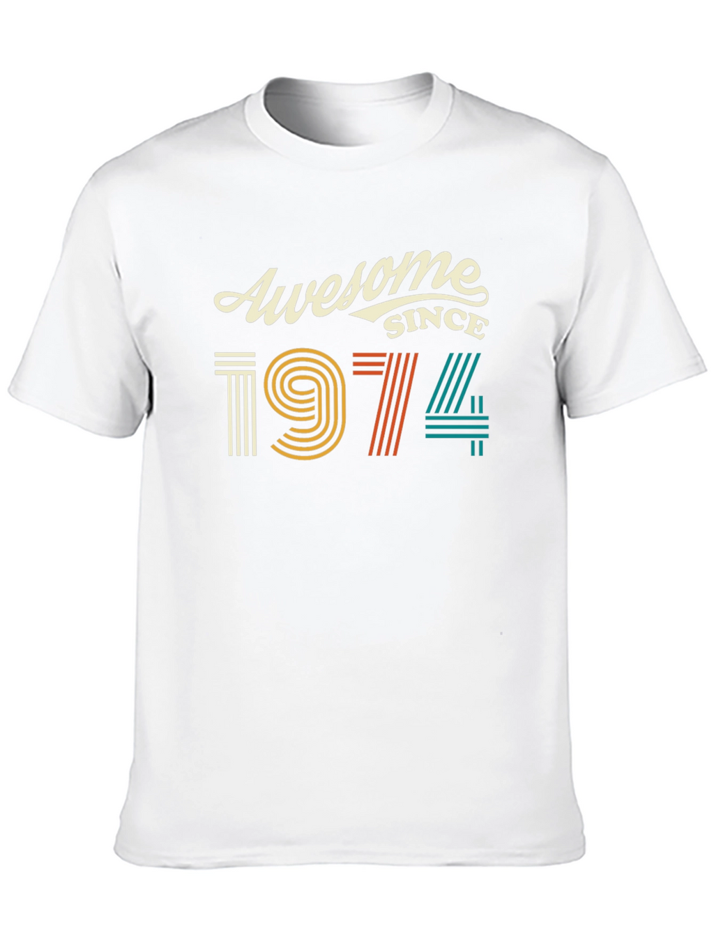 Awesome Since 1974 Black Graphic Tee