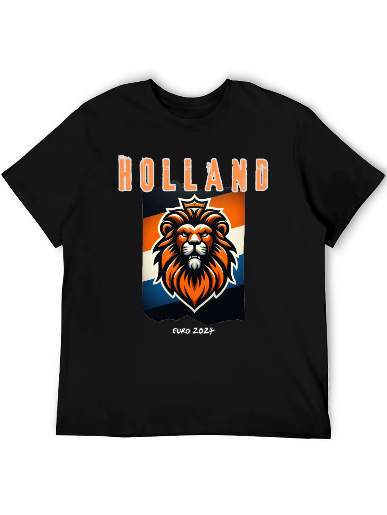 Holland Euro 2024 Lion Graphic Tee - Black