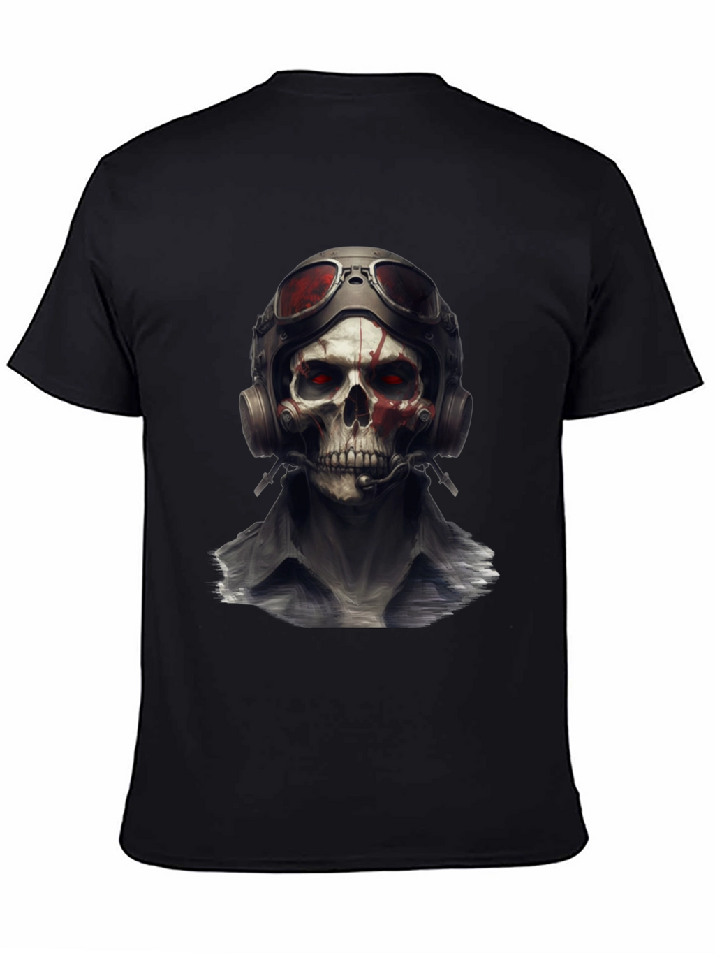 Skull Pilot T-Shirt - Edgy Graphic Tee