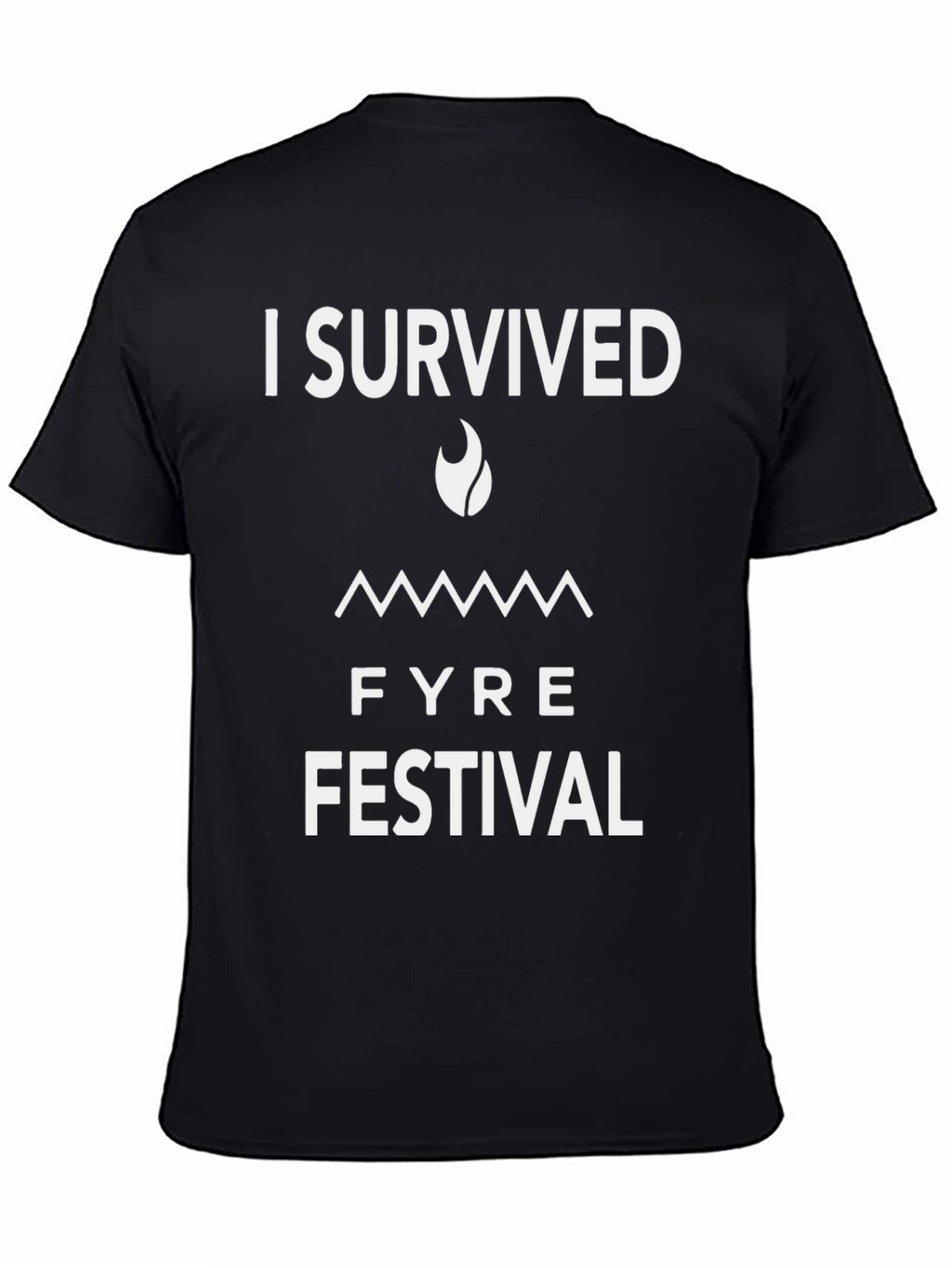 I Survived Fyre Festival Graphic Tee - Black Cotton