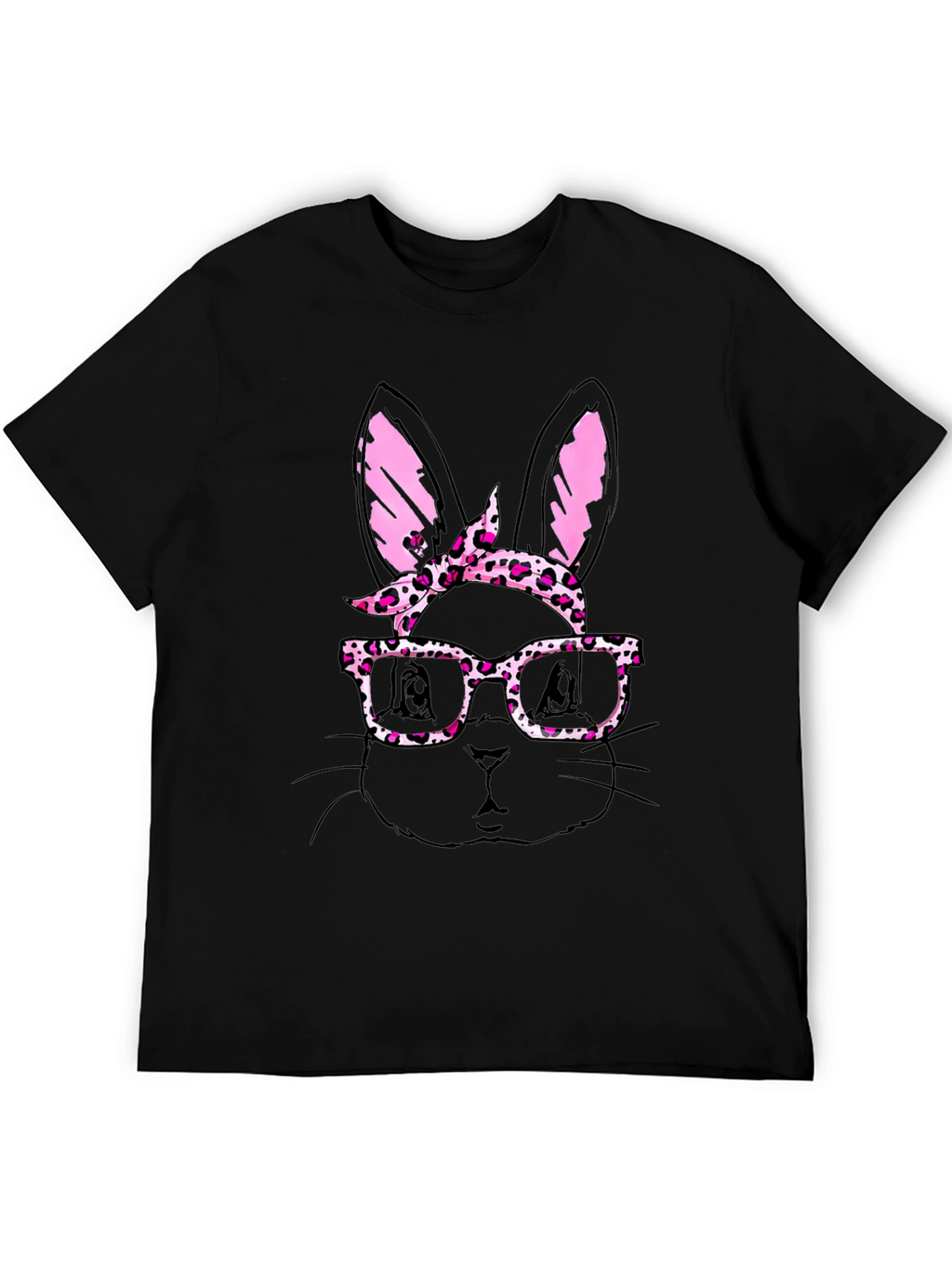 Bunny with Glasses Mens T-Shirt