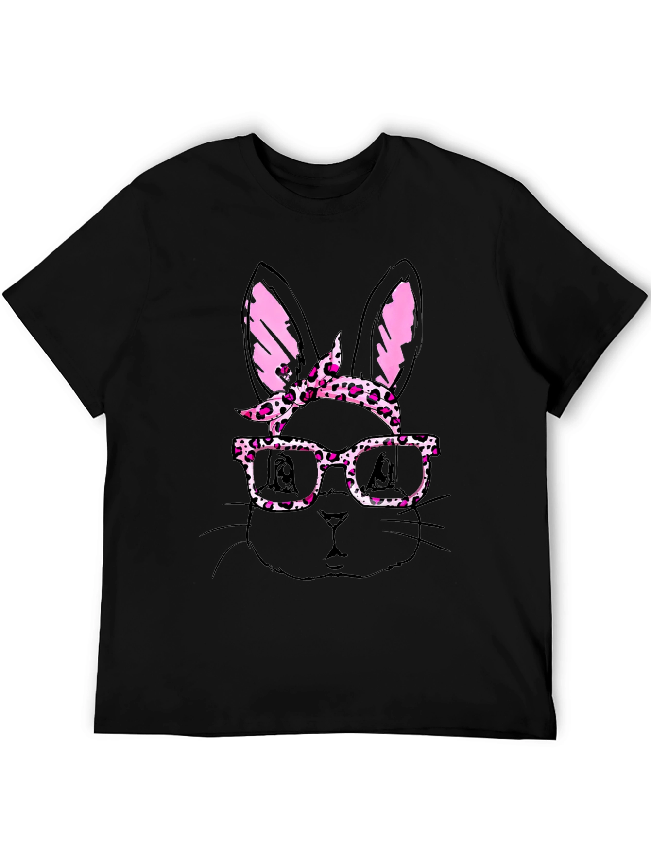 Bunny with Glasses Mens T-Shirt