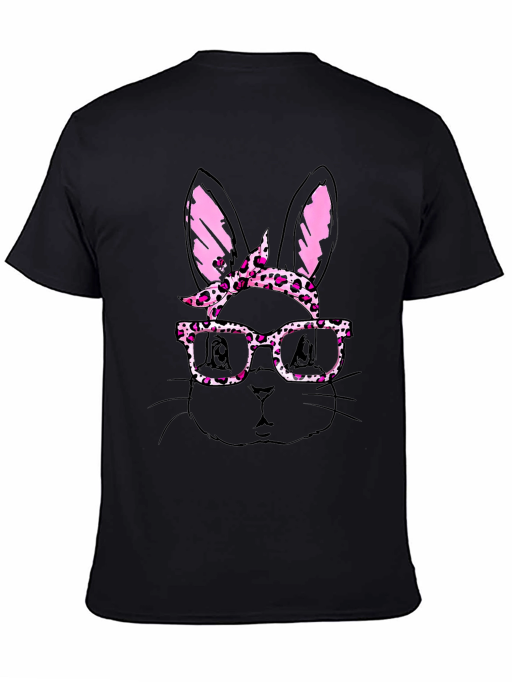 Bunny with Glasses Mens T-Shirt