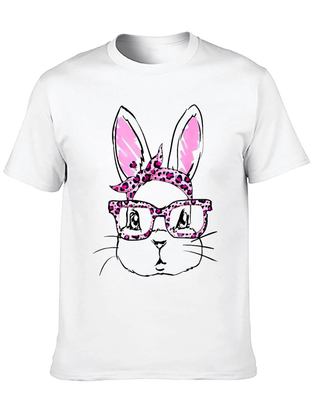 Bunny with Glasses Mens T-Shirt