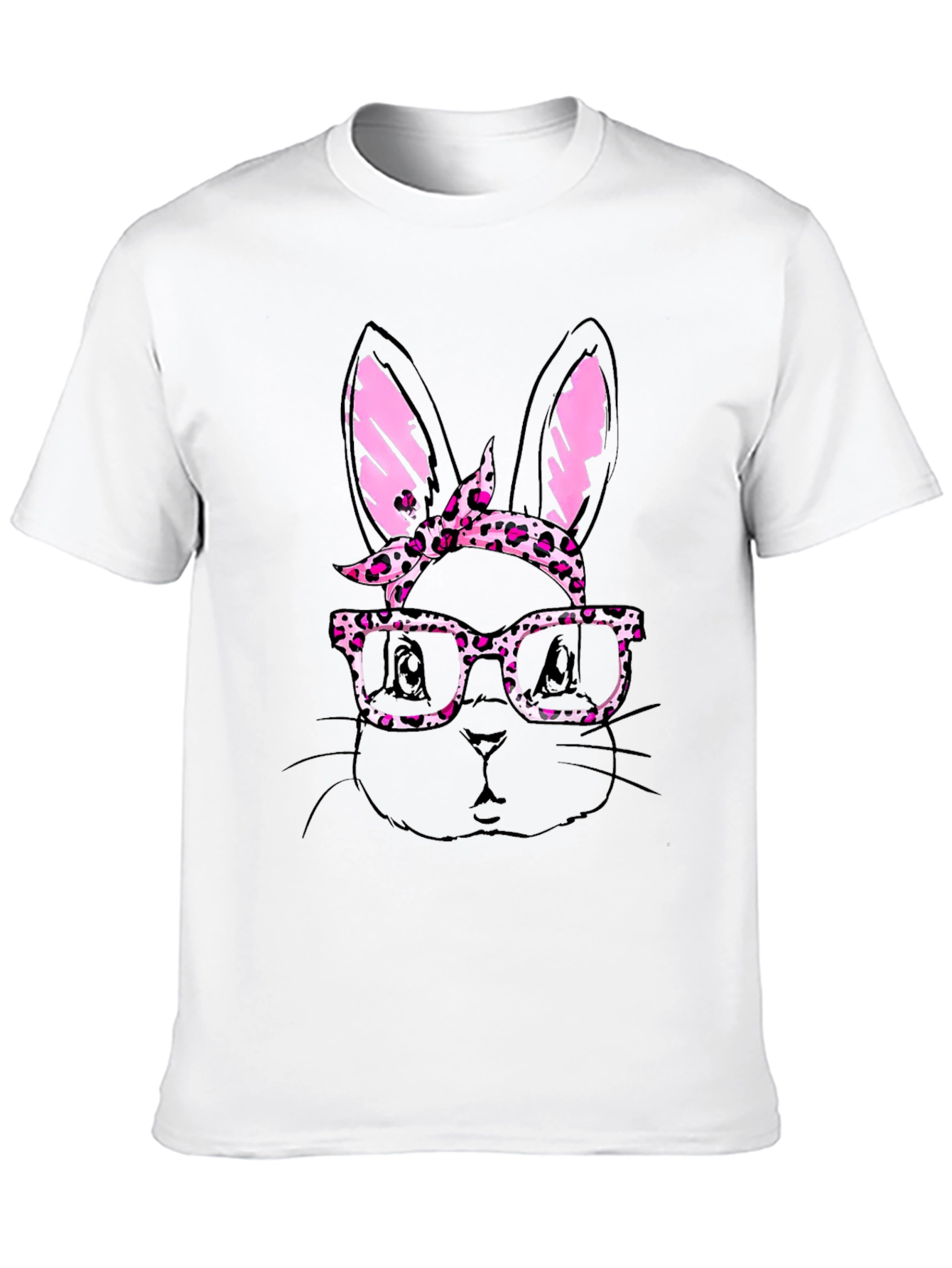 Bunny with Glasses Mens T-Shirt