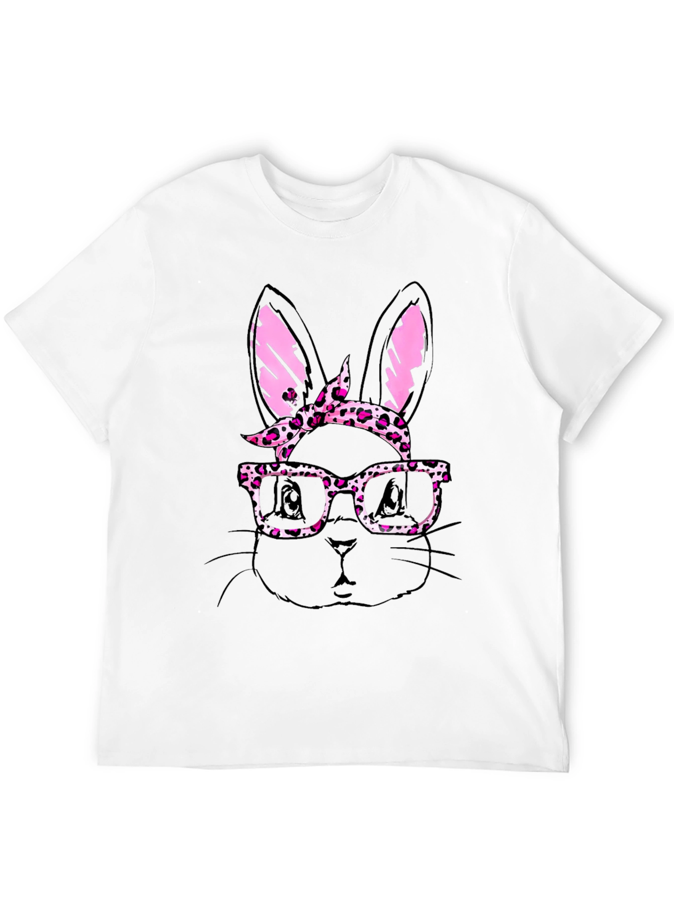 Bunny with Glasses Mens T-Shirt