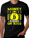 Bitcoin Mining T-Shirt: Money Grows On Rigs