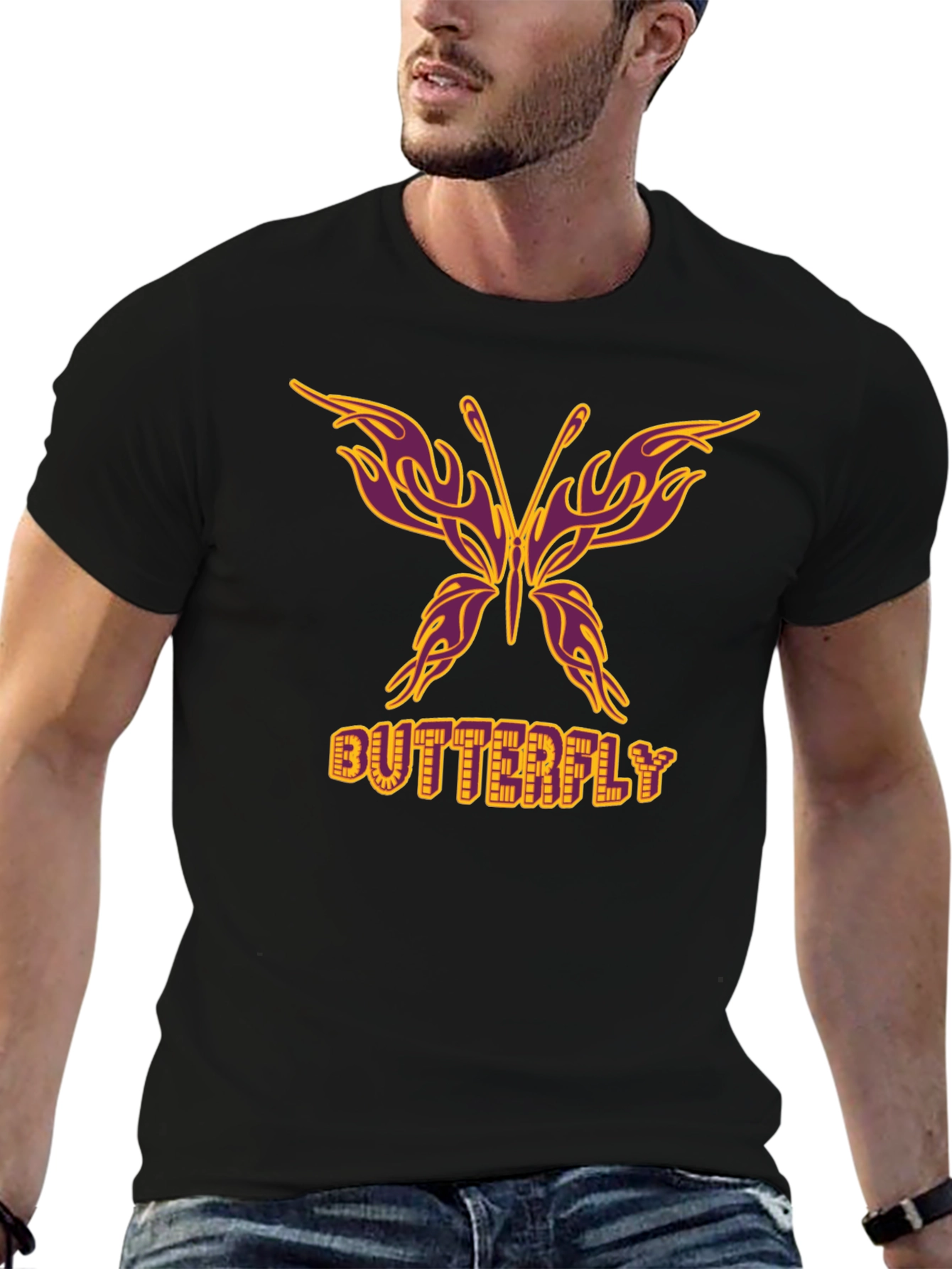 Butterfly Graphic Tee - Unique Design