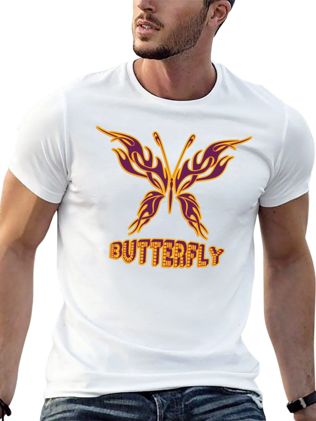 Butterfly Graphic Tee - Unique Design