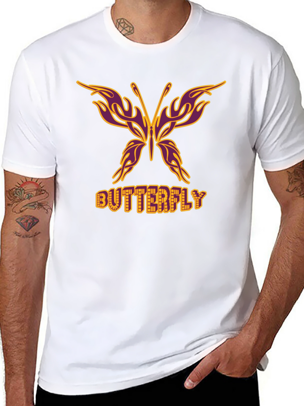 Butterfly Graphic Tee - Unique Design