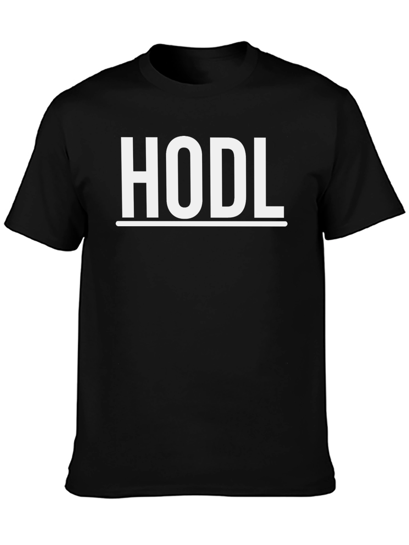 HODL Crypto T-Shirt - Black Short Sleeve Crew Neck