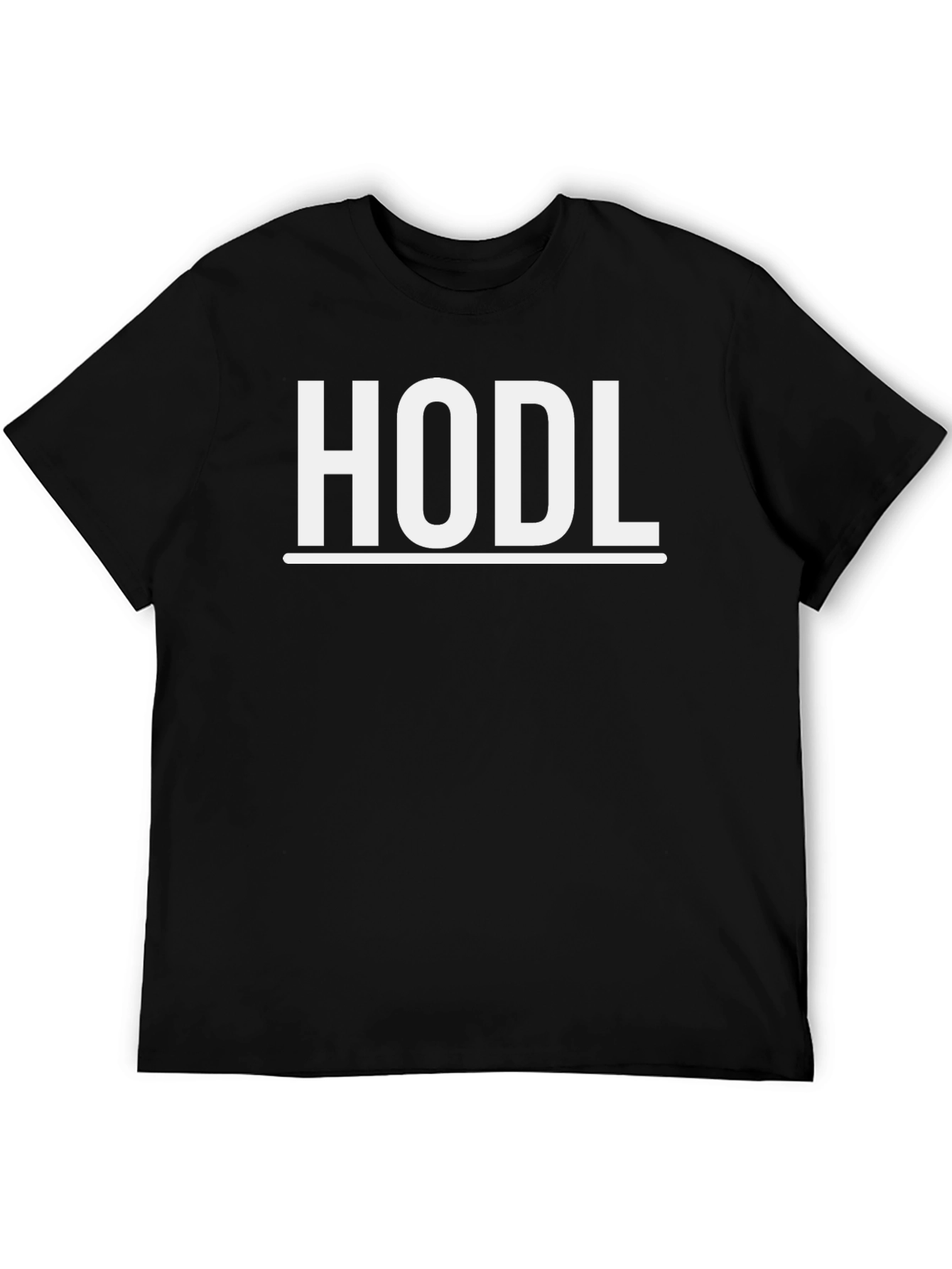 HODL Crypto T-Shirt - Black Short Sleeve Crew Neck
