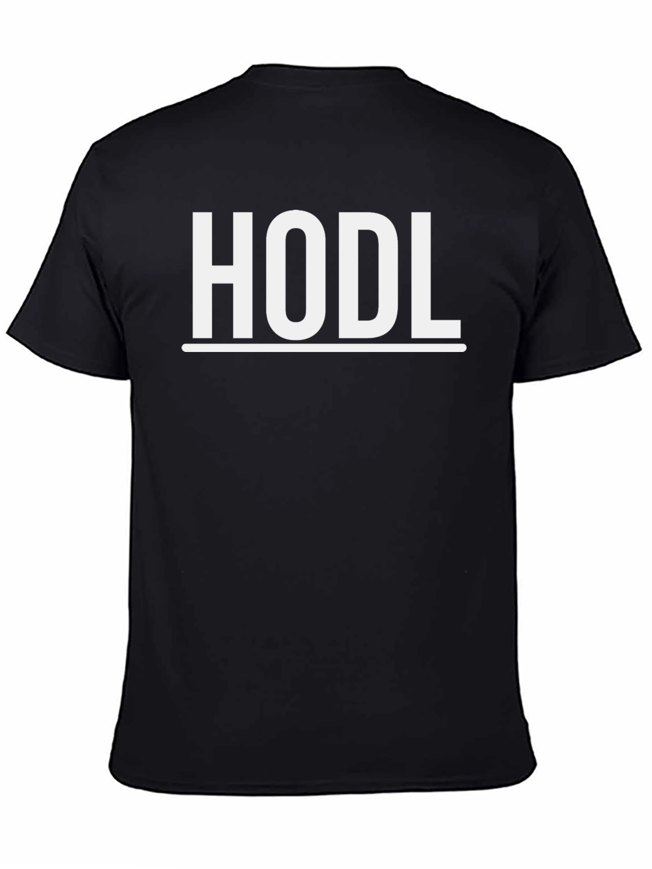 HODL Crypto T-Shirt - Black Short Sleeve Crew Neck