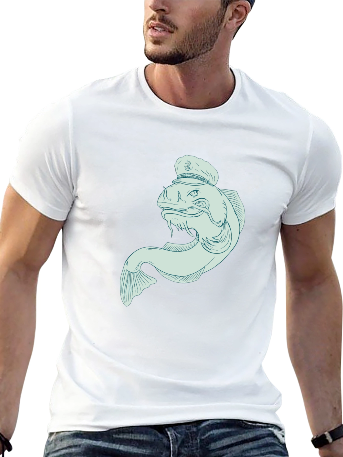 Fish Captain Graphic Tee