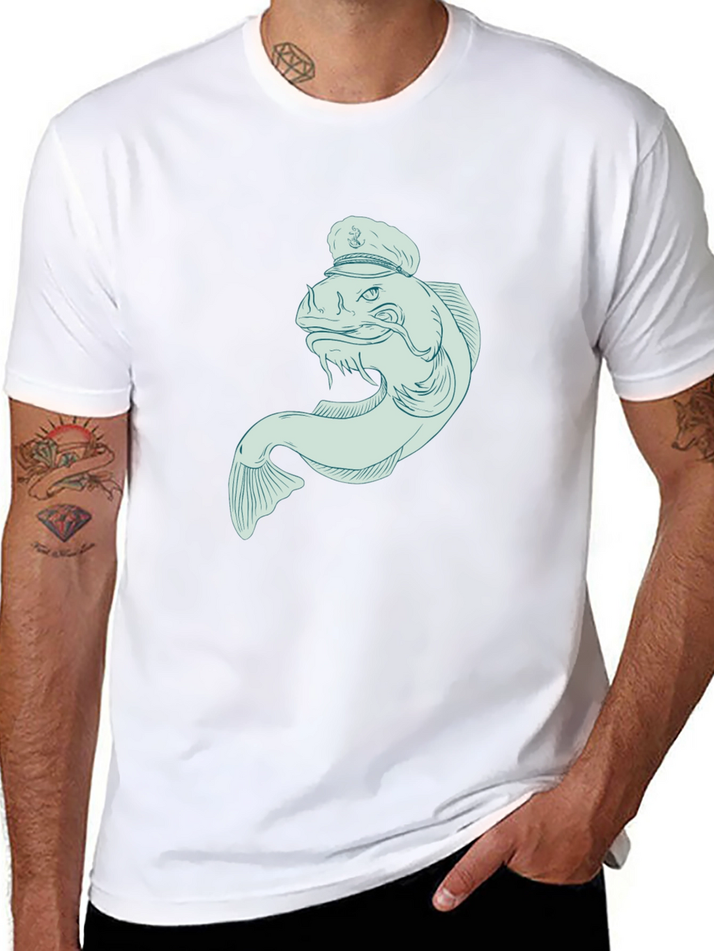 Fish Captain Graphic Tee