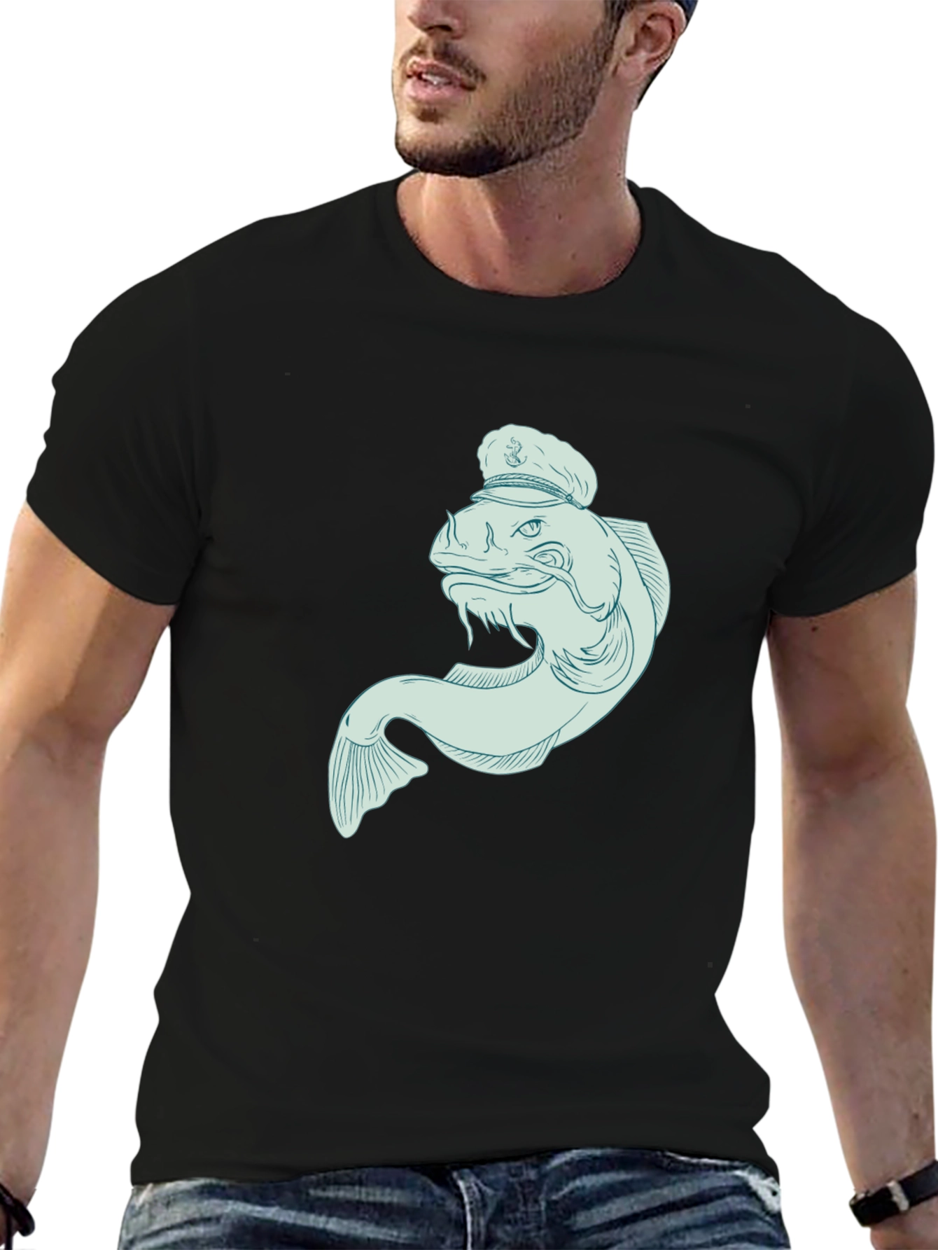 Fish Captain Graphic Tee