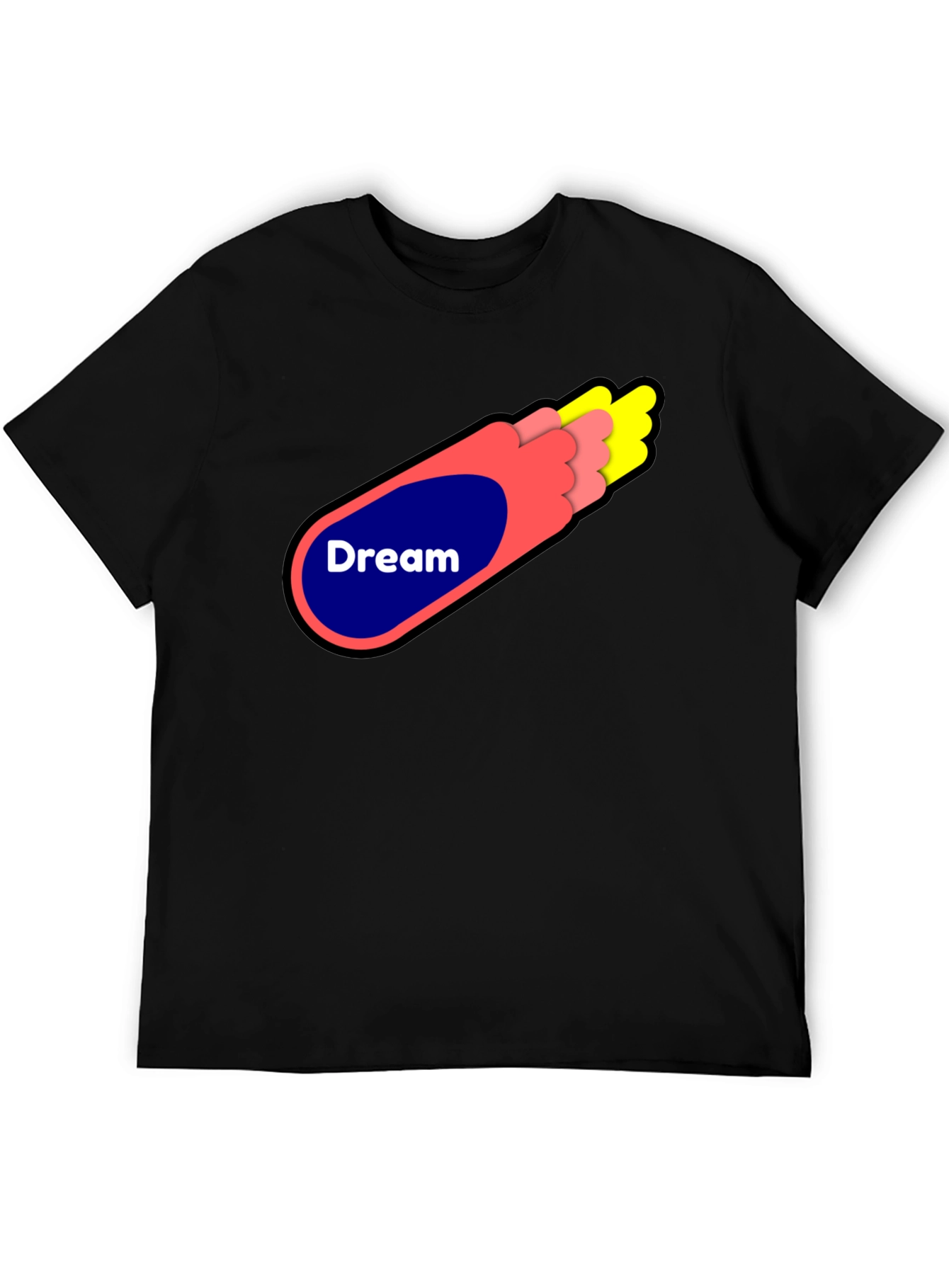 Dream Graphic Tee - Stylish Black Cotton Blend Shirt
