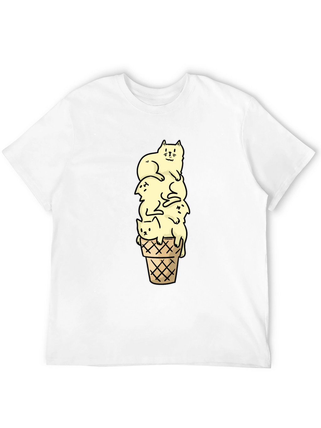 Cat Ice Cream T-Shirt - Unique Graphic Tee