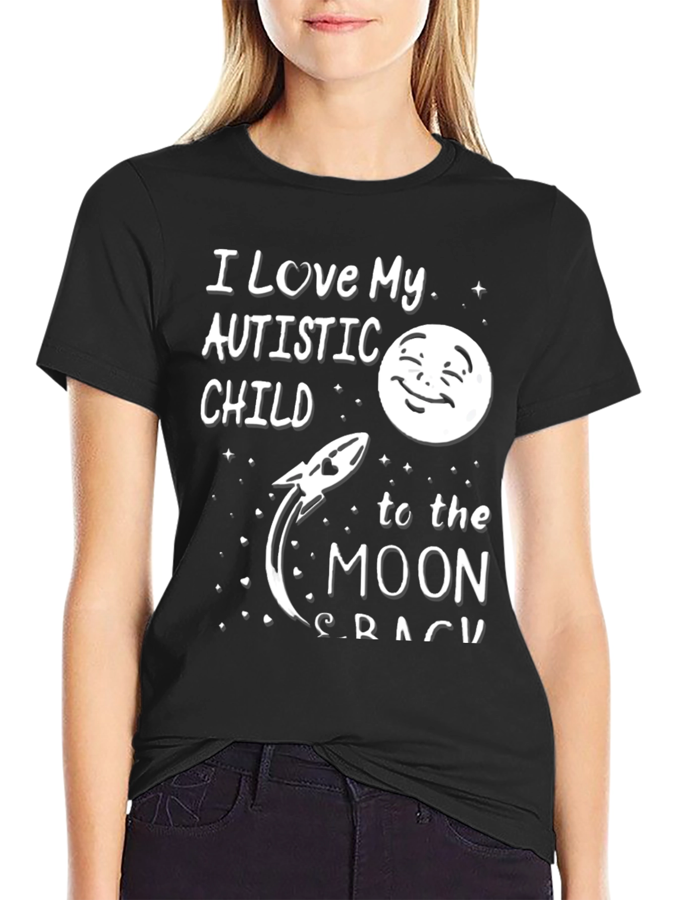 I Love My Autistic Child To The Moon T-Shirt