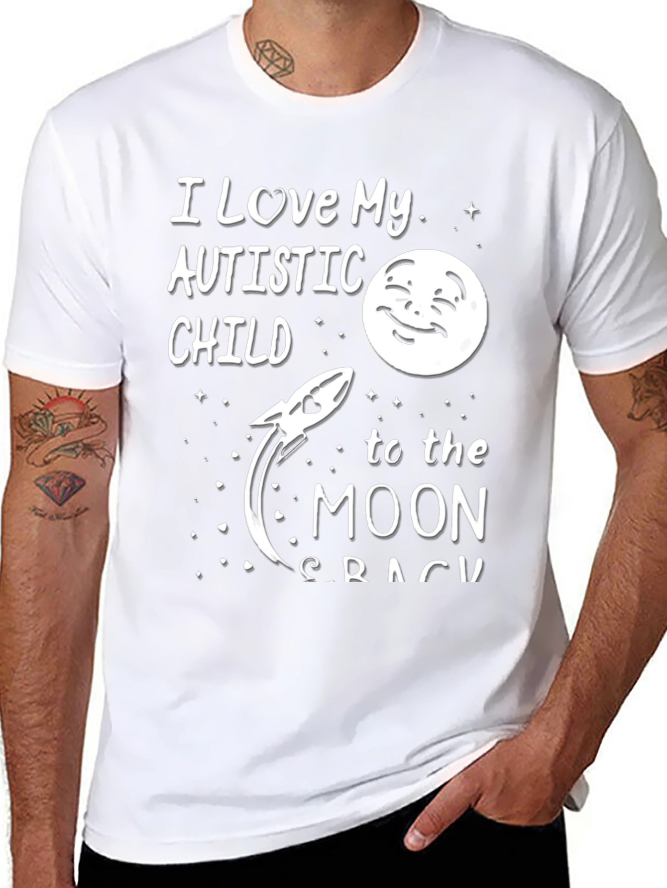 I Love My Autistic Child To The Moon T-Shirt