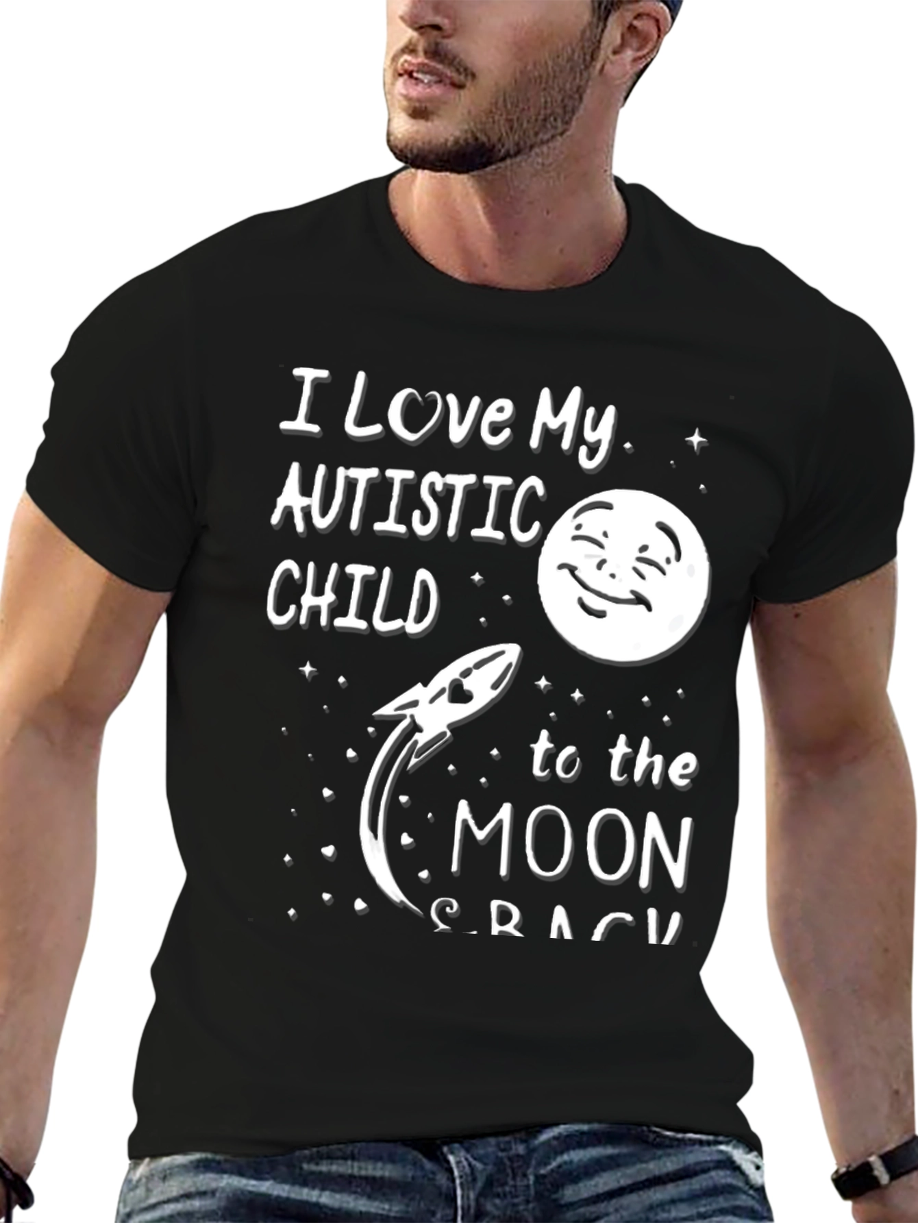 I Love My Autistic Child To The Moon T-Shirt