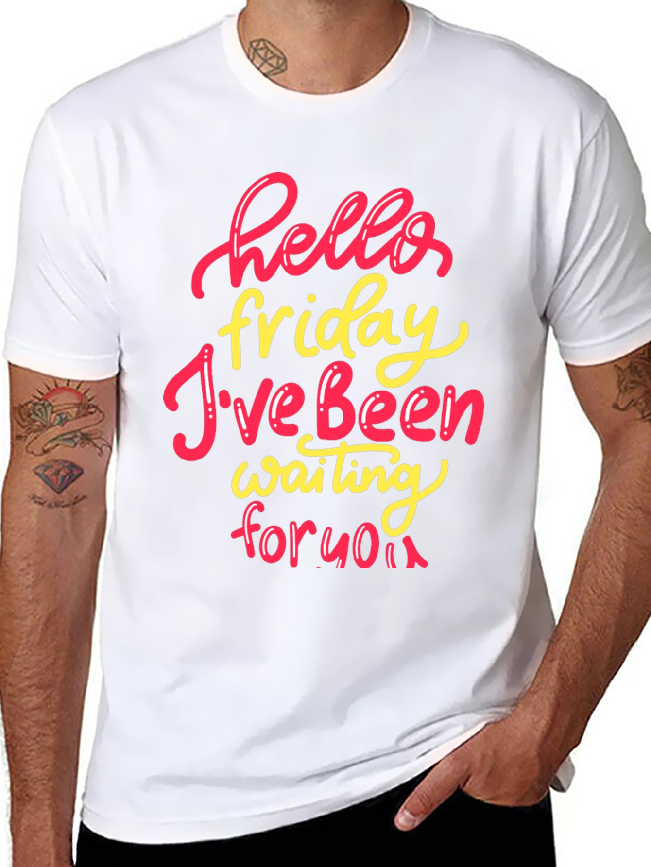 Hello Friday T-Shirt - Stylish Weekend Wear