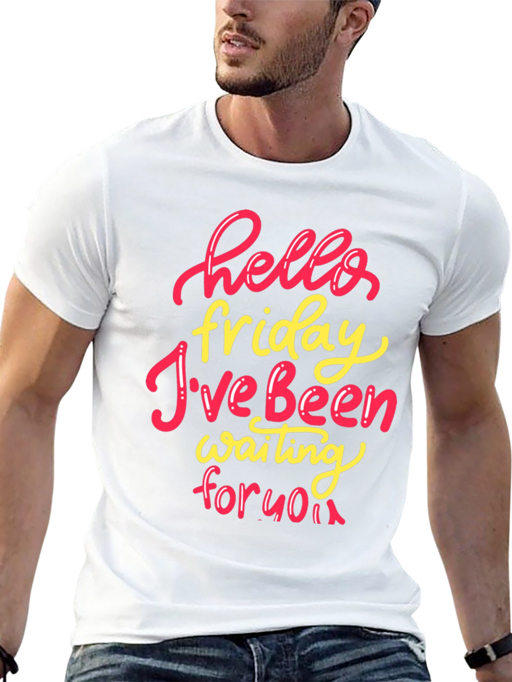 Hello Friday T-Shirt - Stylish Weekend Wear