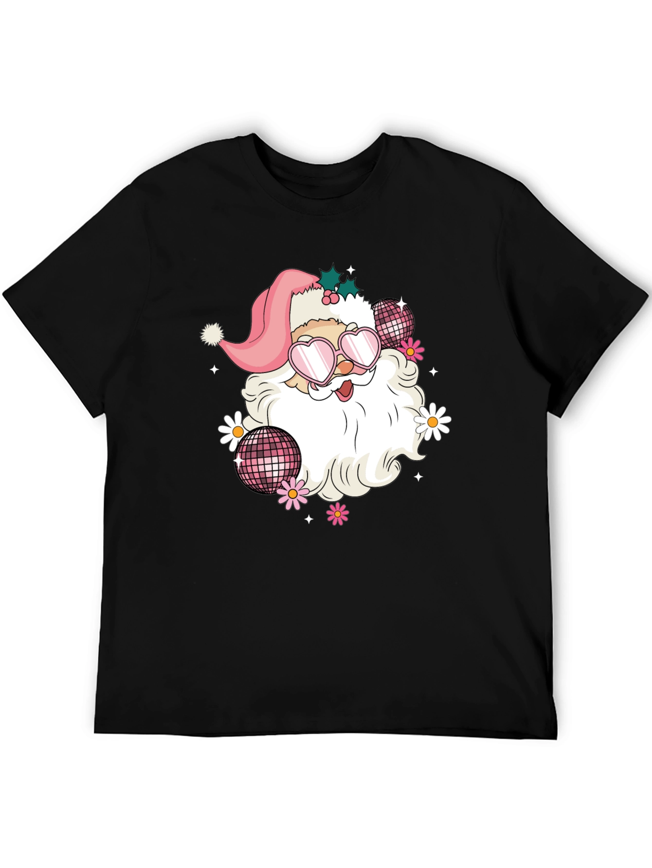 Retro Santa T-Shirt - Disco Vibes