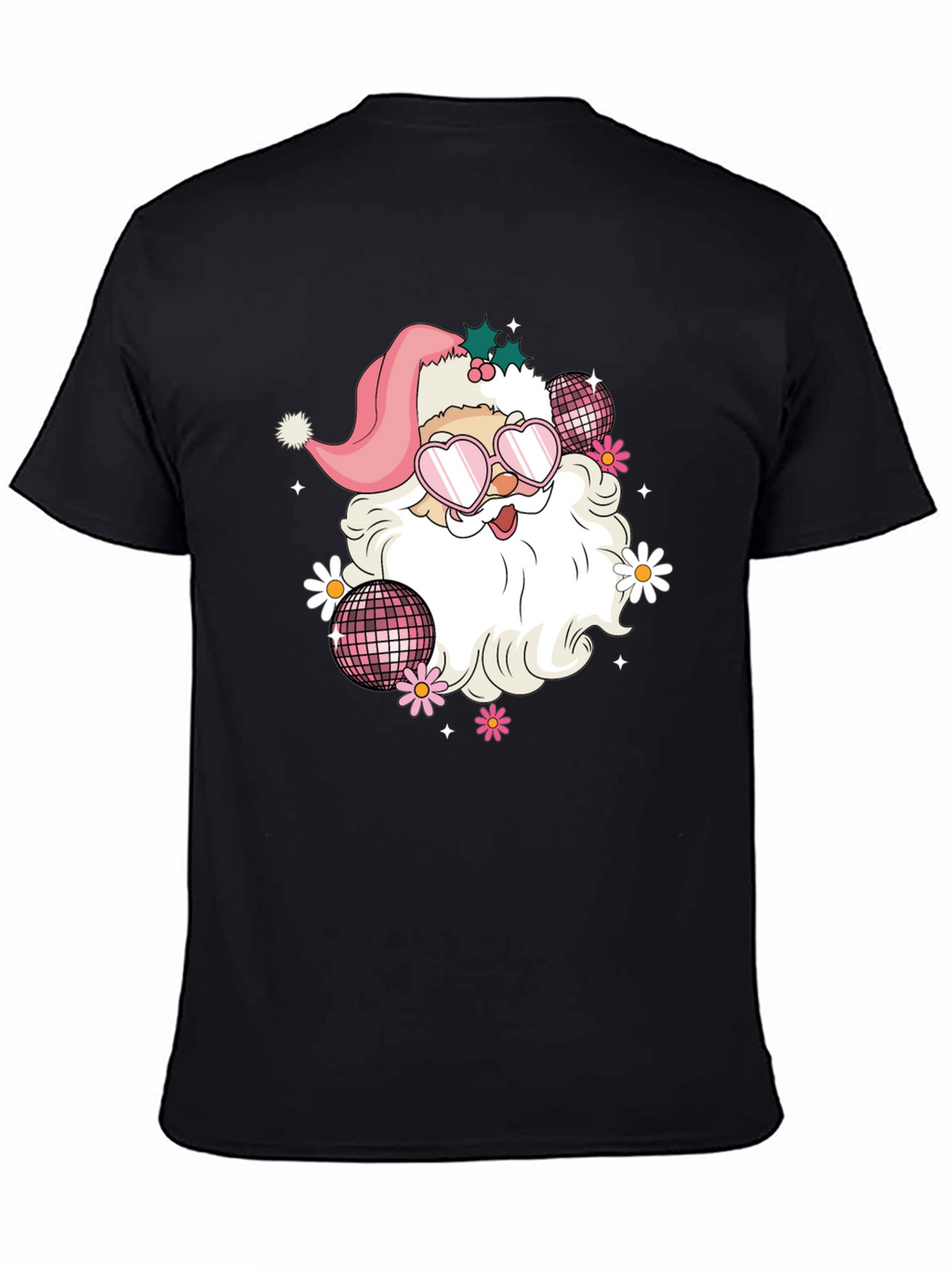 Retro Santa T-Shirt - Disco Vibes