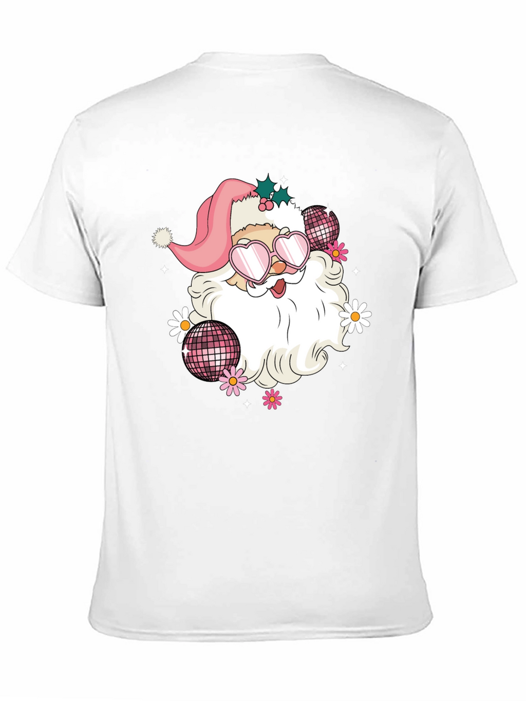 Retro Santa T-Shirt - Disco Vibes