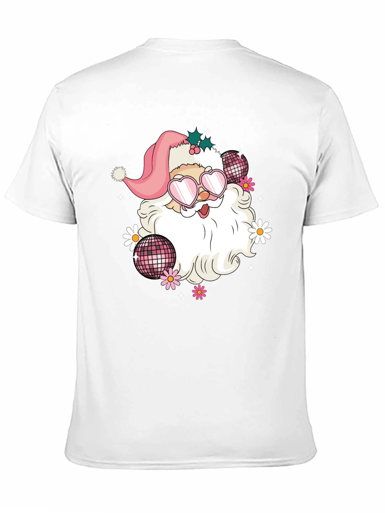 Retro Santa T-Shirt - Disco Vibes