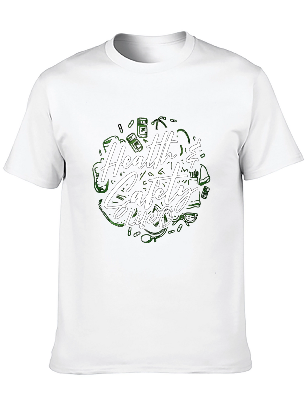 Health & Safety Life Black T-Shirt