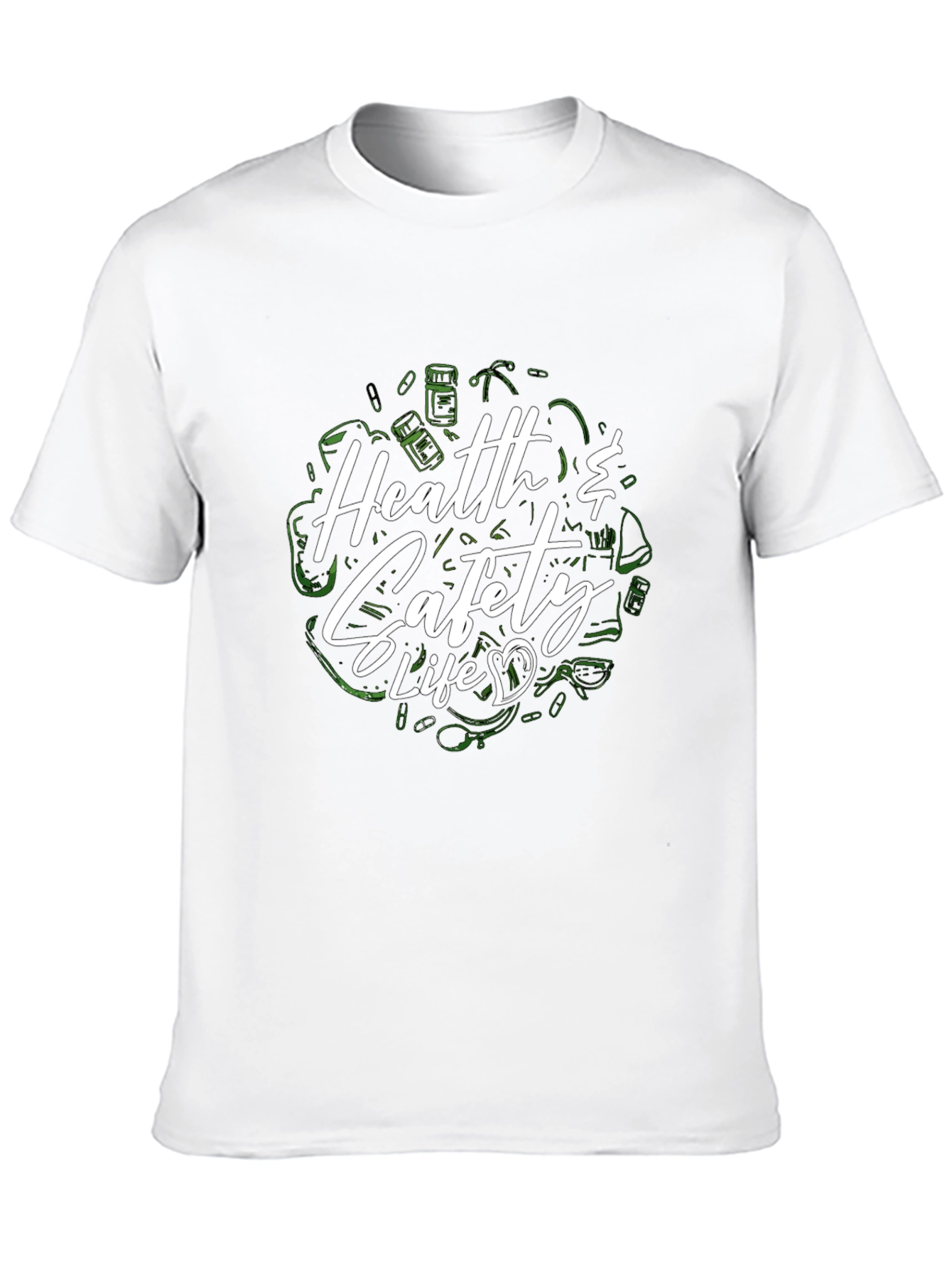 Health & Safety Life Black T-Shirt