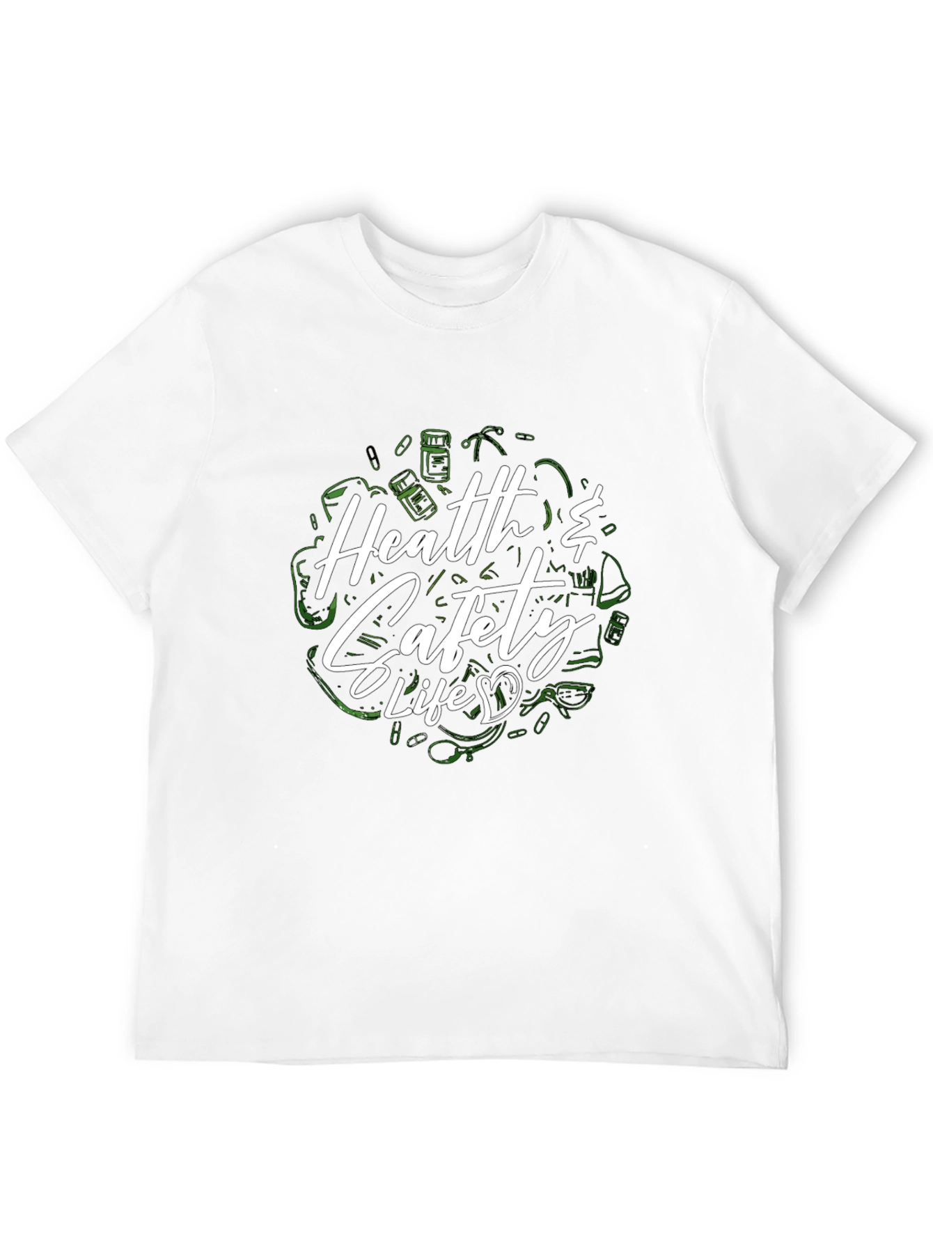 Health & Safety Life Black T-Shirt