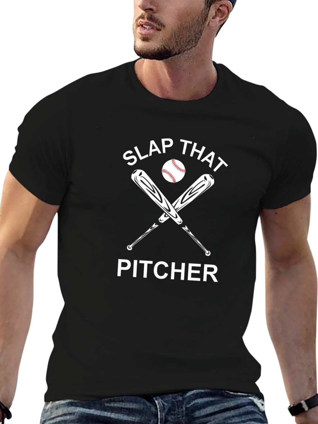 Slap That Pitcher T-Shirt - Baseball Humor Tee